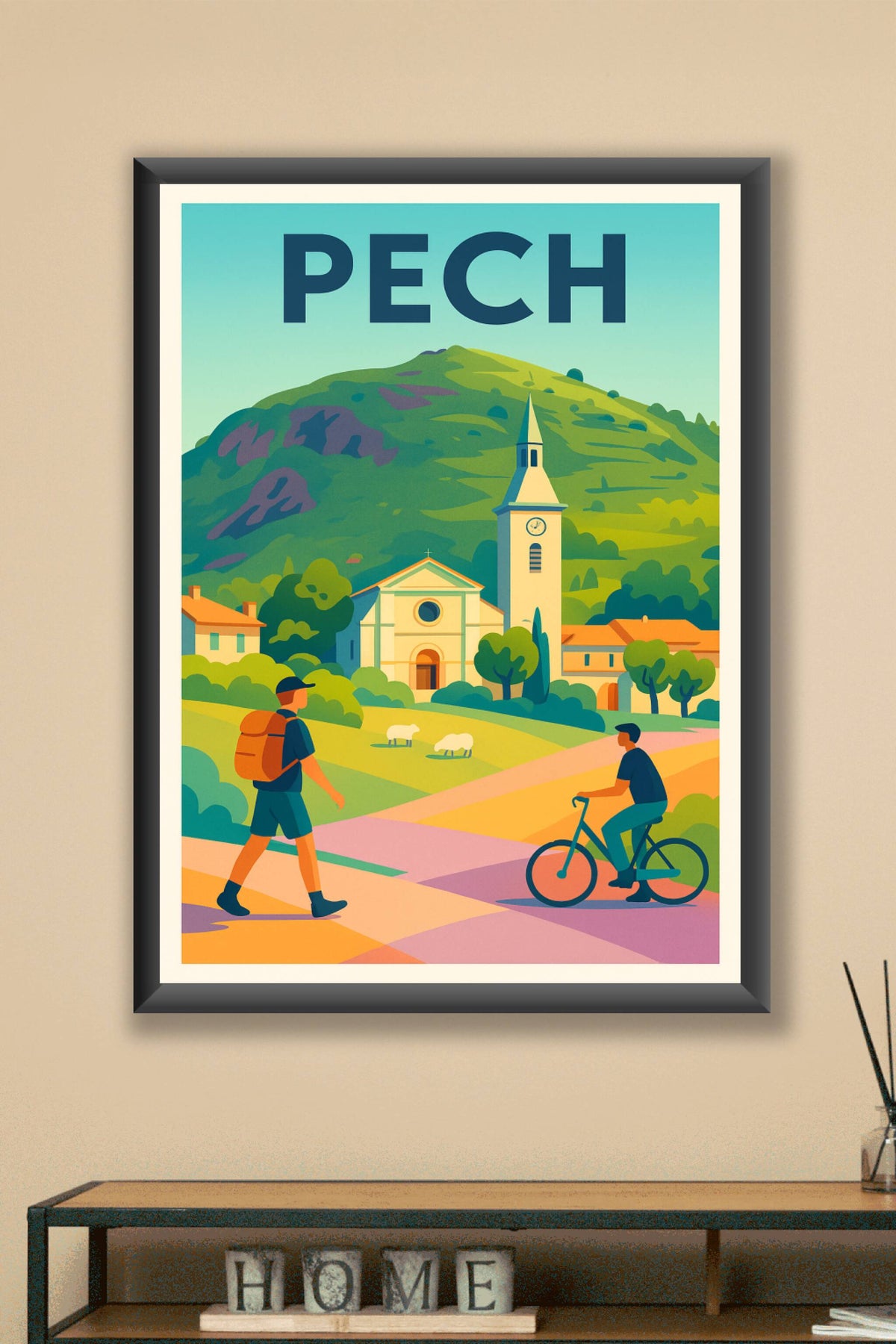 Affiche Pech — Escapade nature et sérénité · poster d'art de Pech