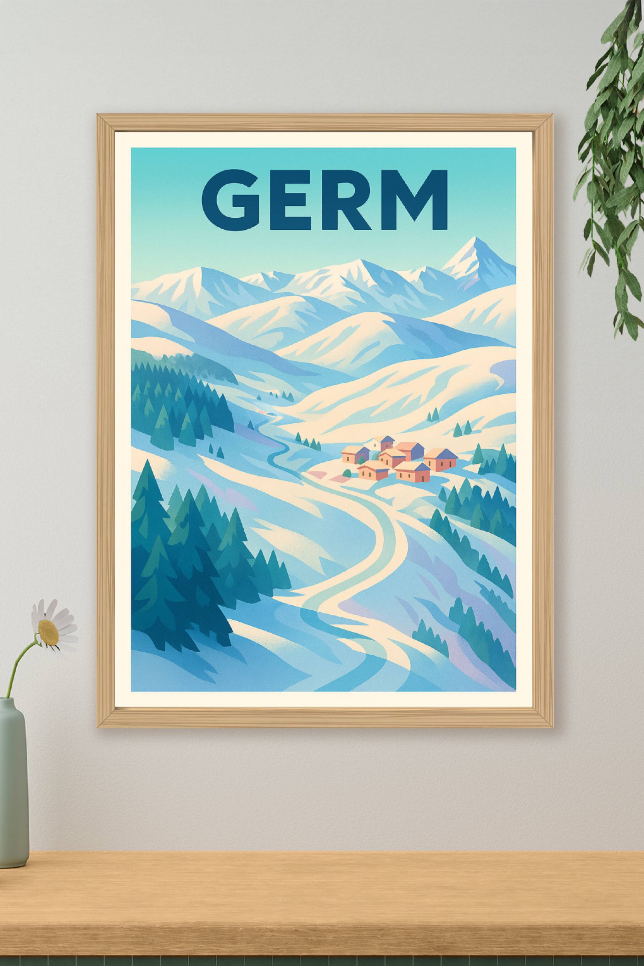 Affiche de Germ - Échappée hivernale dans les Alpes