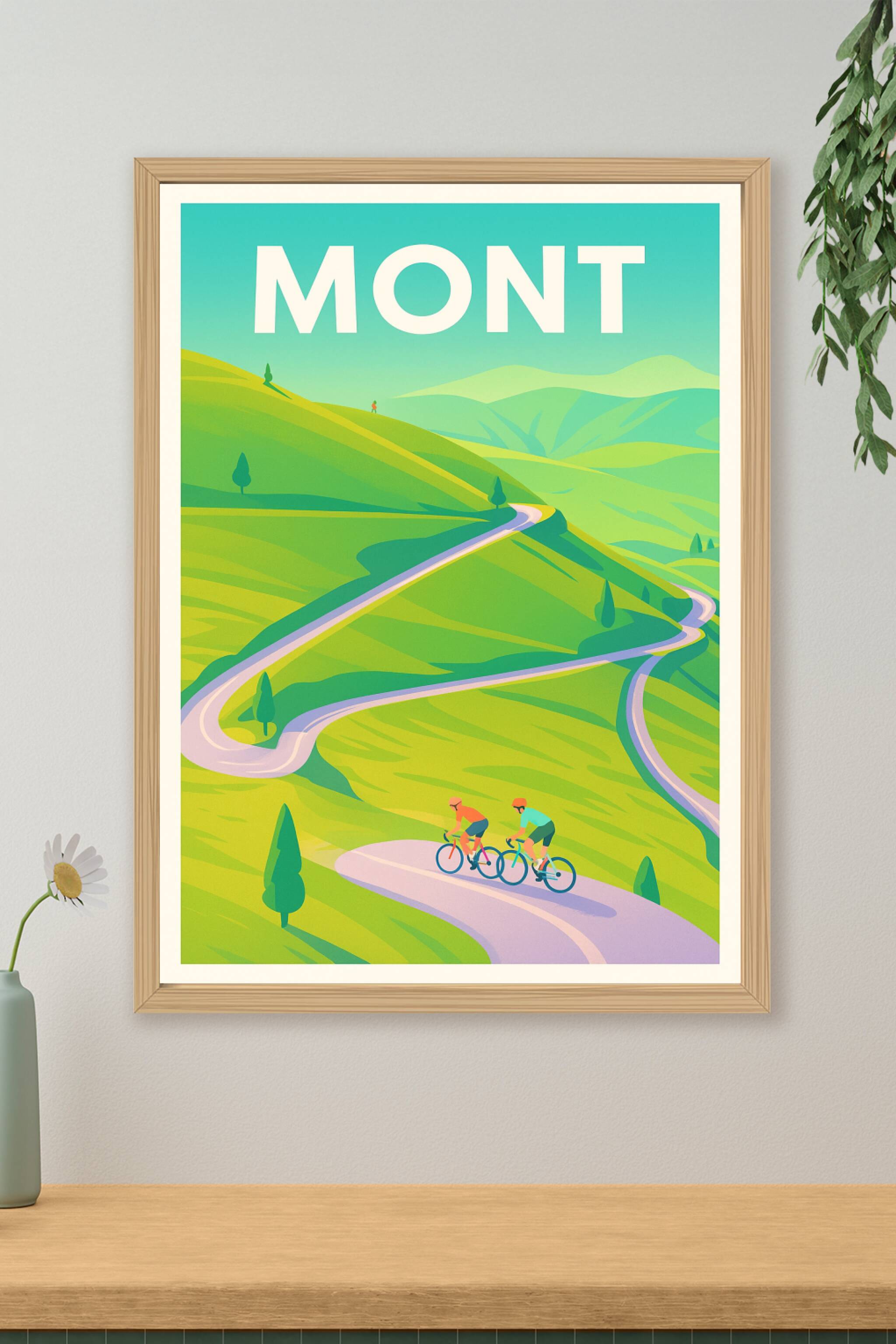 Affiche de Mont - L'appel des sommets à vélo