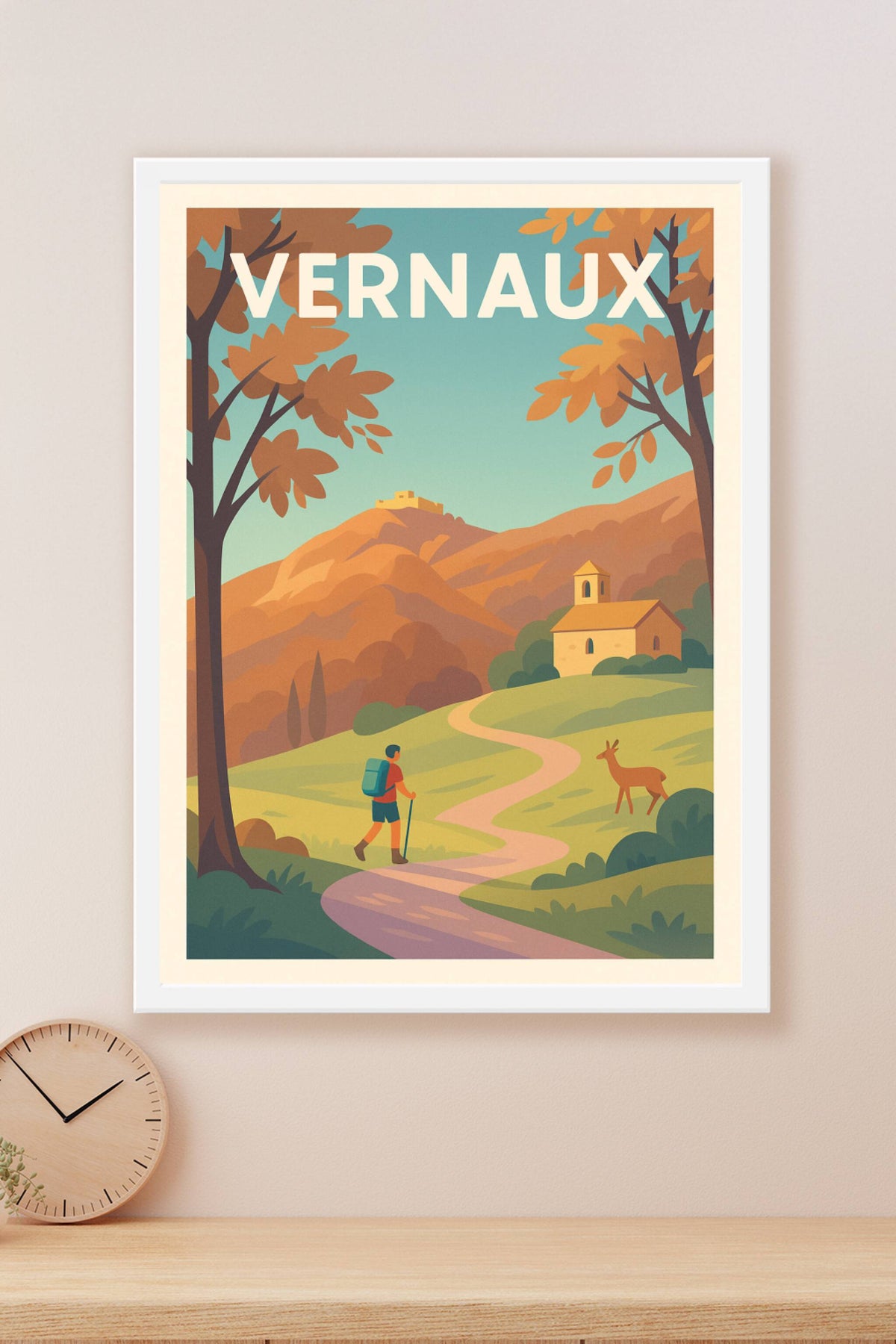 Affiche Vernaux — Invitation à la Randonnée en Montagne · poster d'art de Vernaux