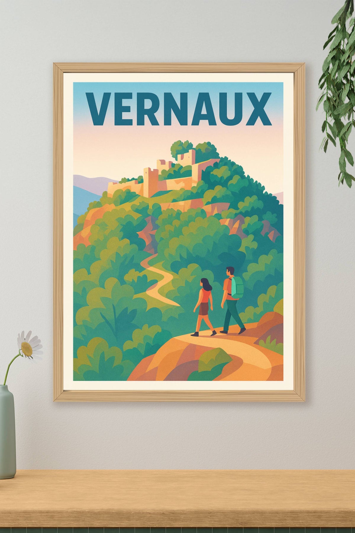 Affiche Vernaux — Escapade nature au cœur des ruines · poster d'art de Vernaux