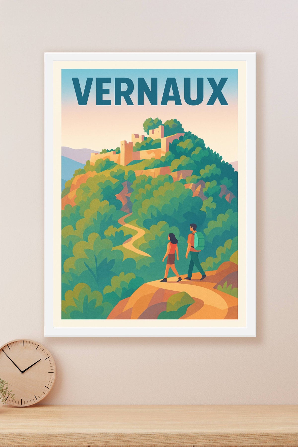 Affiche Vernaux — Escapade nature au cœur des ruines · poster d'art de Vernaux