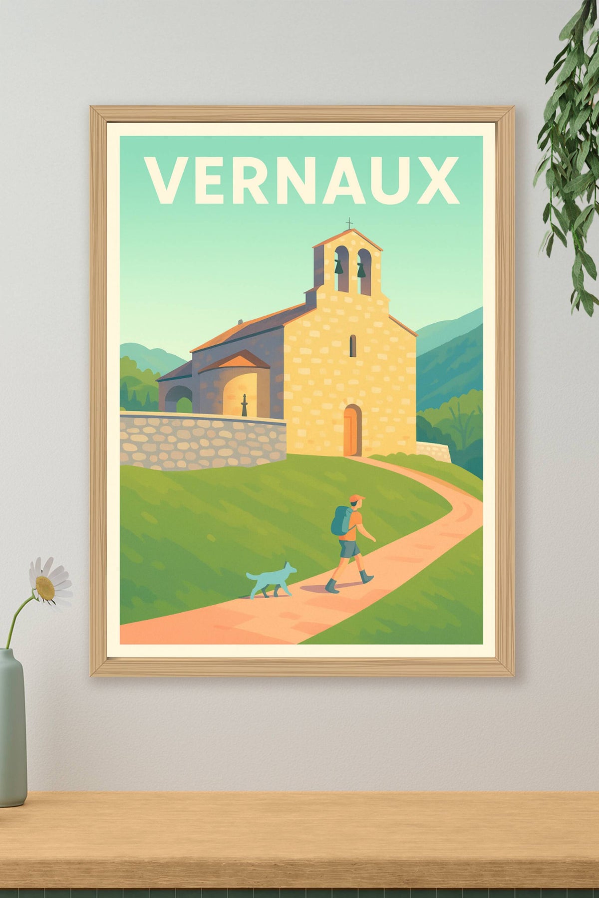 Affiche Vernaux — Une escapade paisible au cœur des Pyrénées · poster d'art de Vernaux