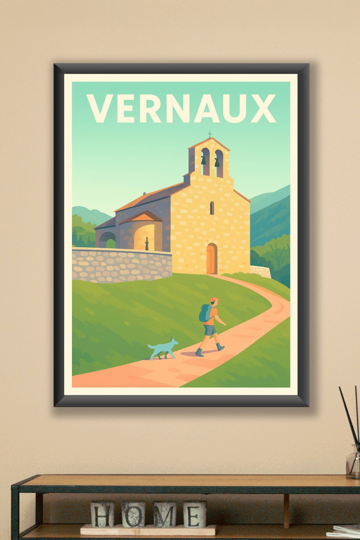 Affiche Vernaux — Une escapade paisible au cœur des Pyrénées · poster d'art de Vernaux