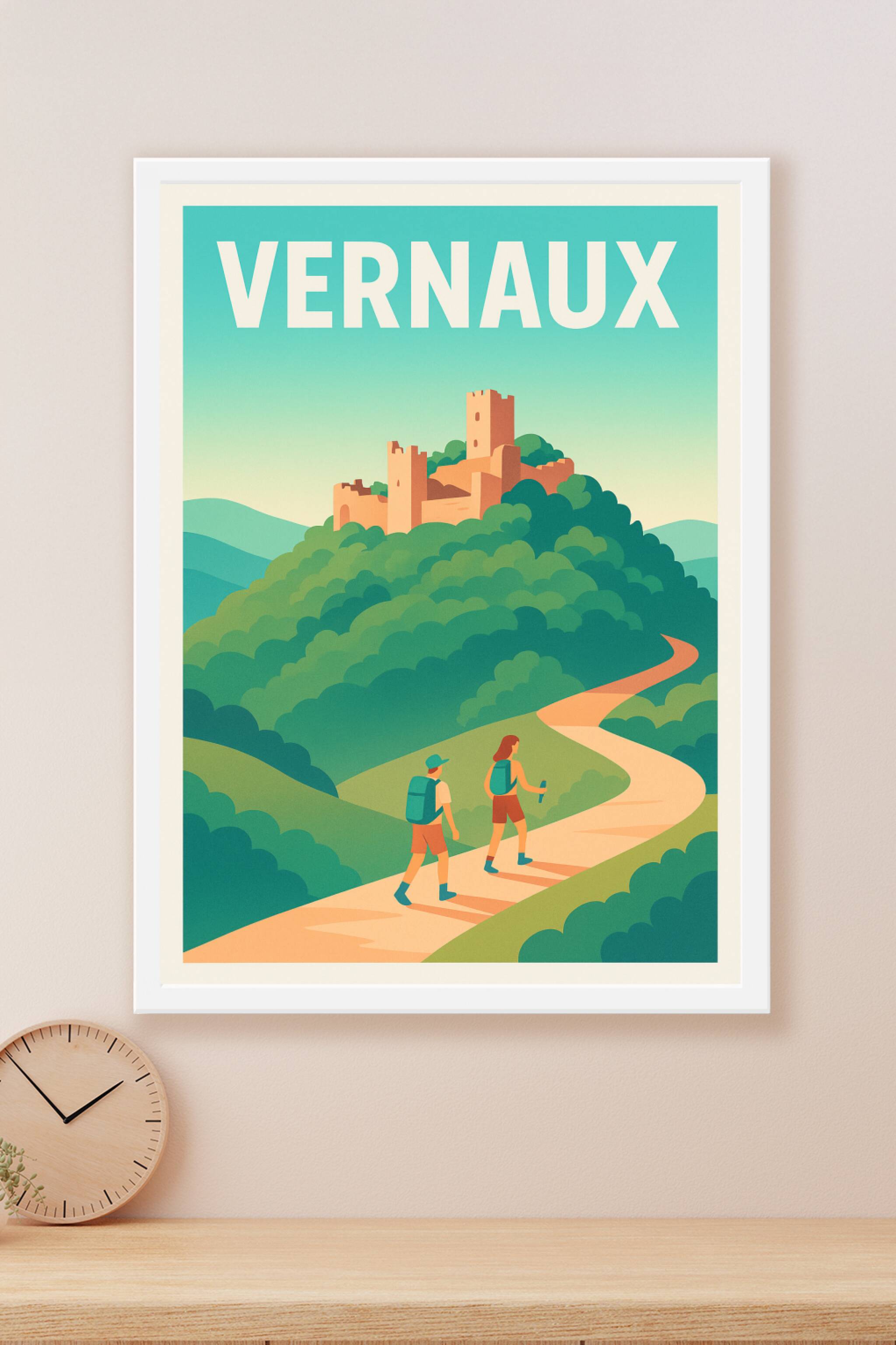 Affiche Vernaux — Escapade nature et patrimoine · poster d'art de Vernaux