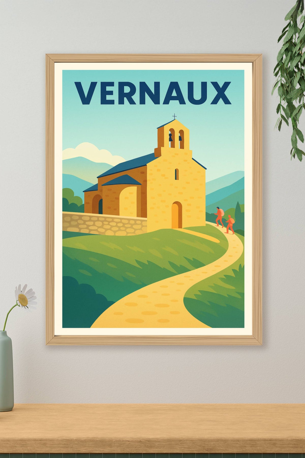 Affiche Vernaux — L'escapade bucolique en montagne · poster d'art de Vernaux