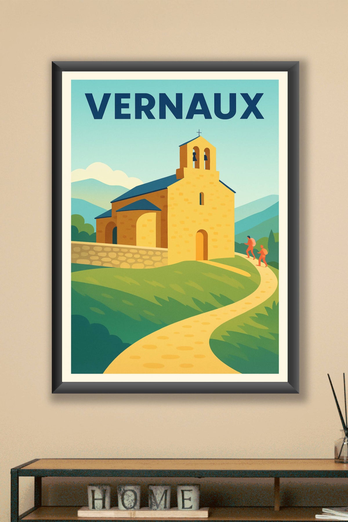 Affiche Vernaux — L'escapade bucolique en montagne · poster d'art de Vernaux