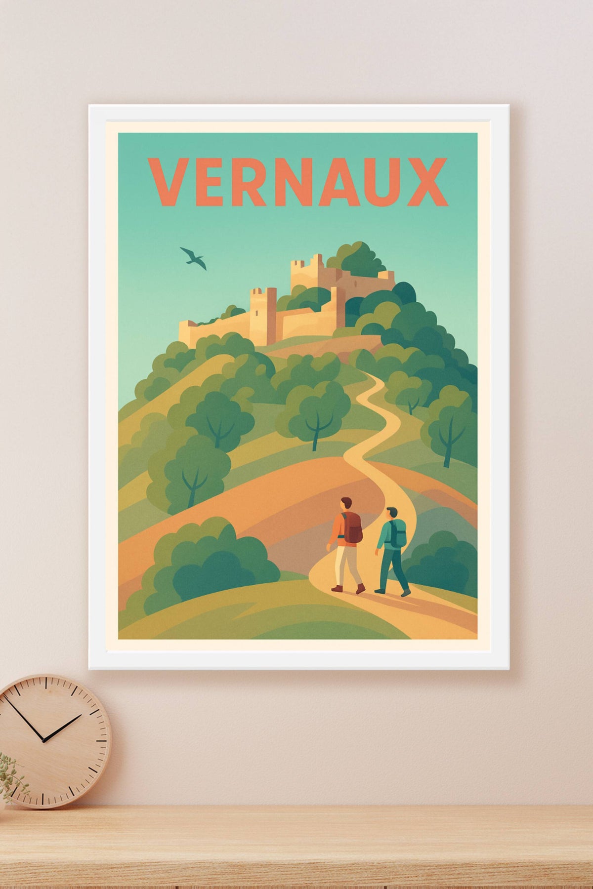Affiche Vernaux — Invitation à la découverte des chemins historiques · poster d'art de Vernaux