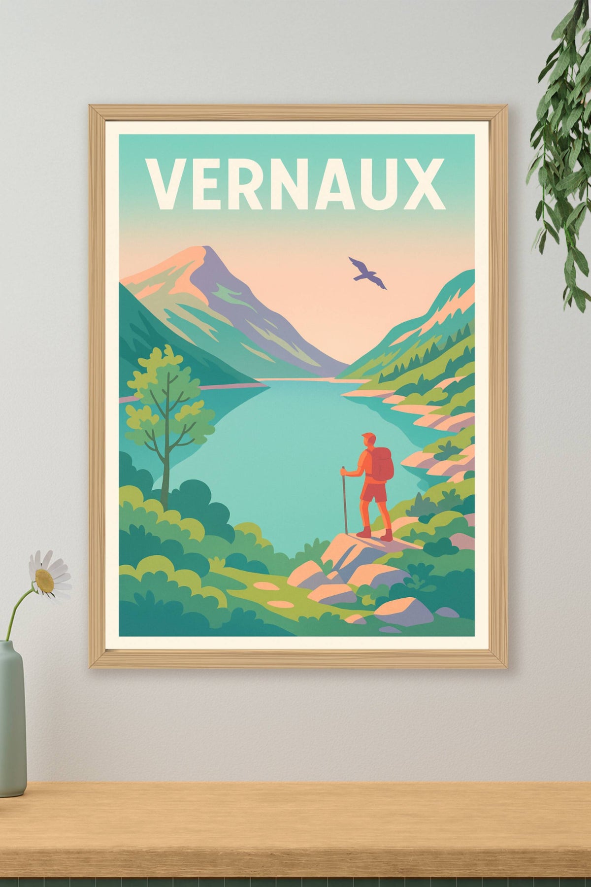 Affiche Vernaux — Évasion nature au cœur des montagnes · poster d'art de Vernaux