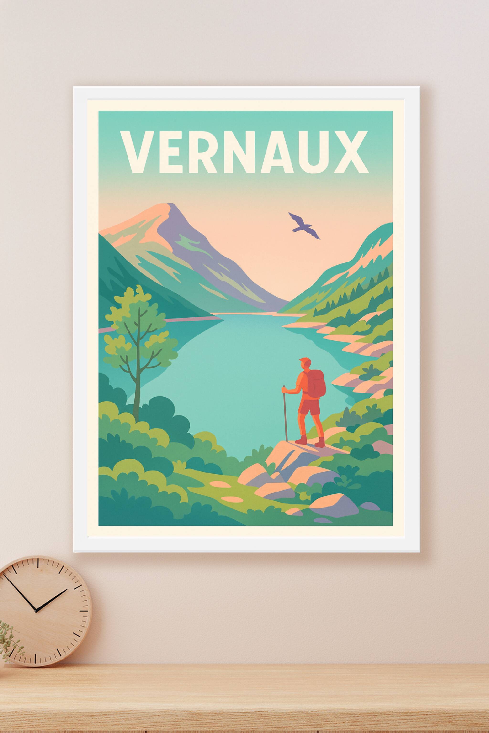 Affiche Vernaux — Évasion nature au cœur des montagnes · poster d'art de Vernaux