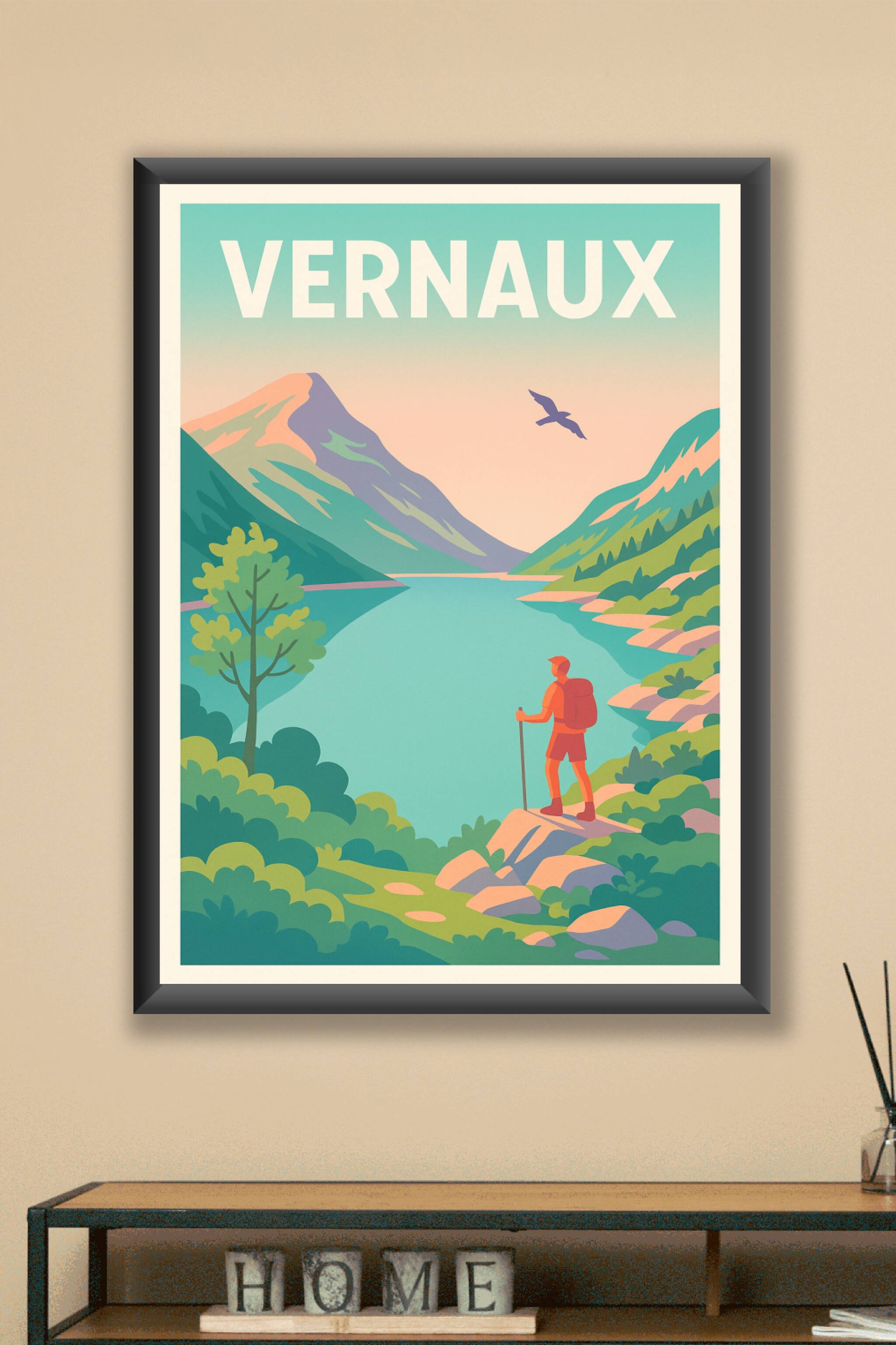 Affiche Vernaux — Évasion nature au cœur des montagnes · poster d'art de Vernaux