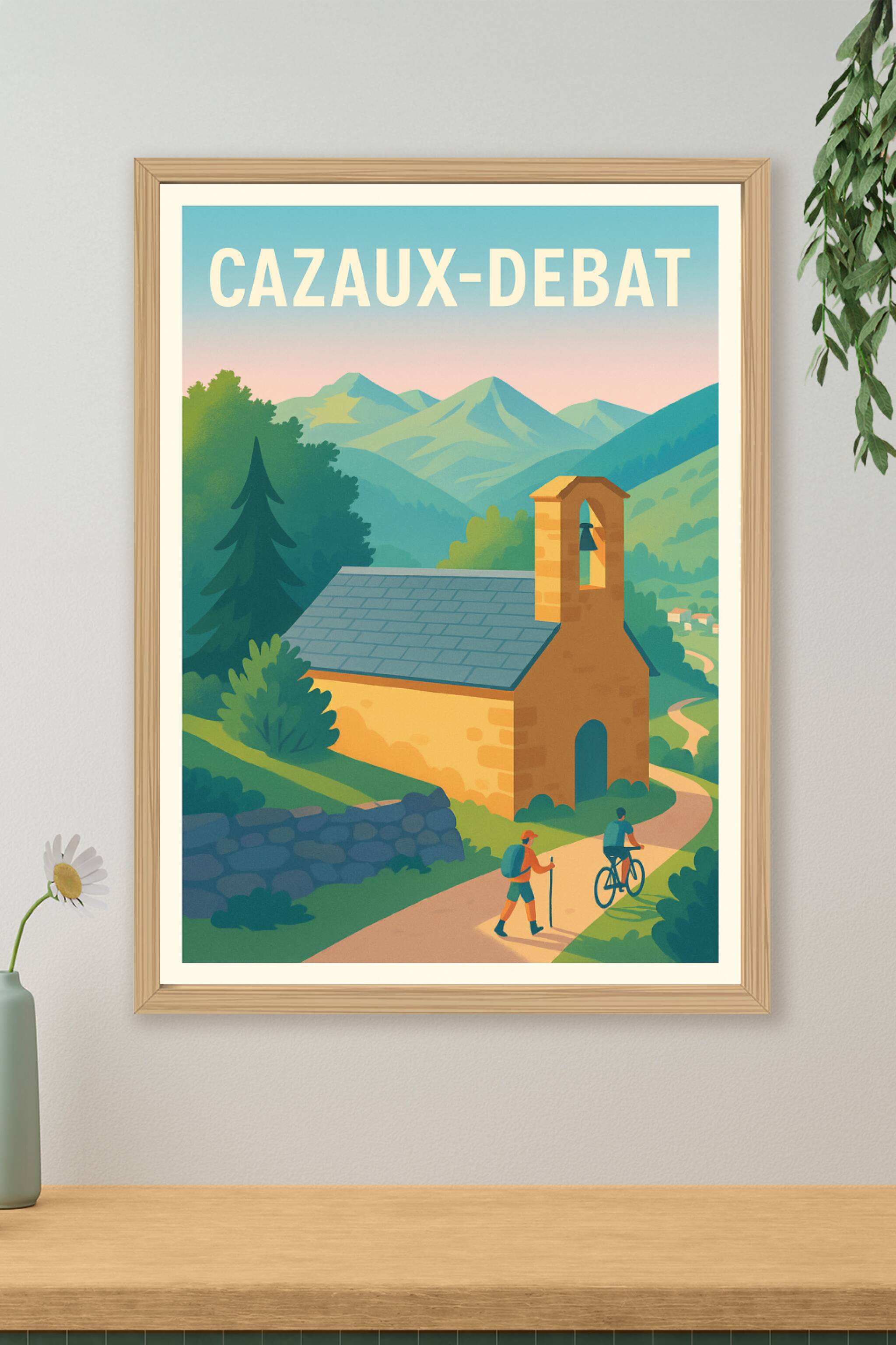 Affiche de Cazaux-Debat - Charme et sérénité en montagne