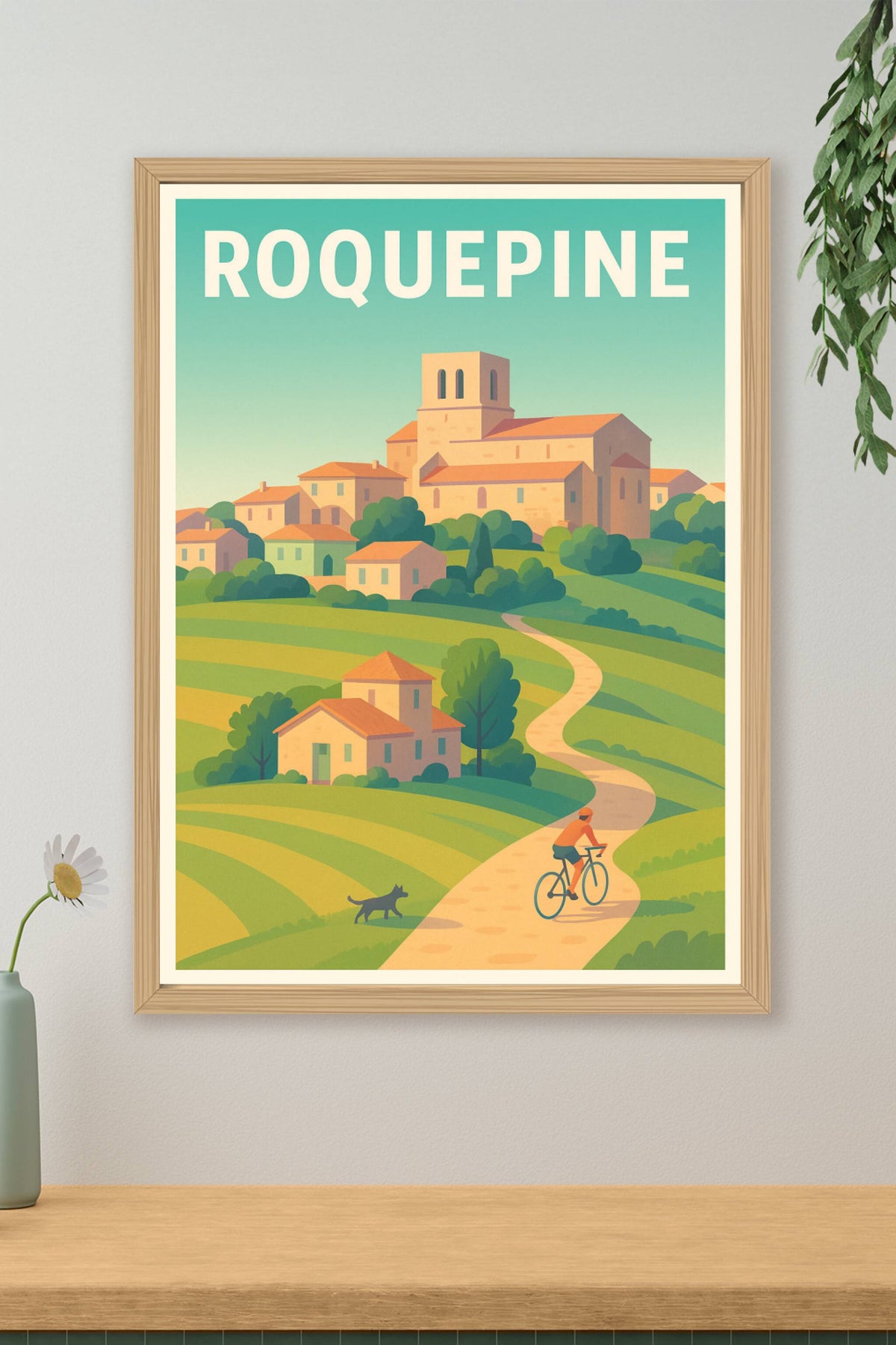 Affiche Roquepine — Balade paisible au cœur de la campagne · poster d'art de Roquepine