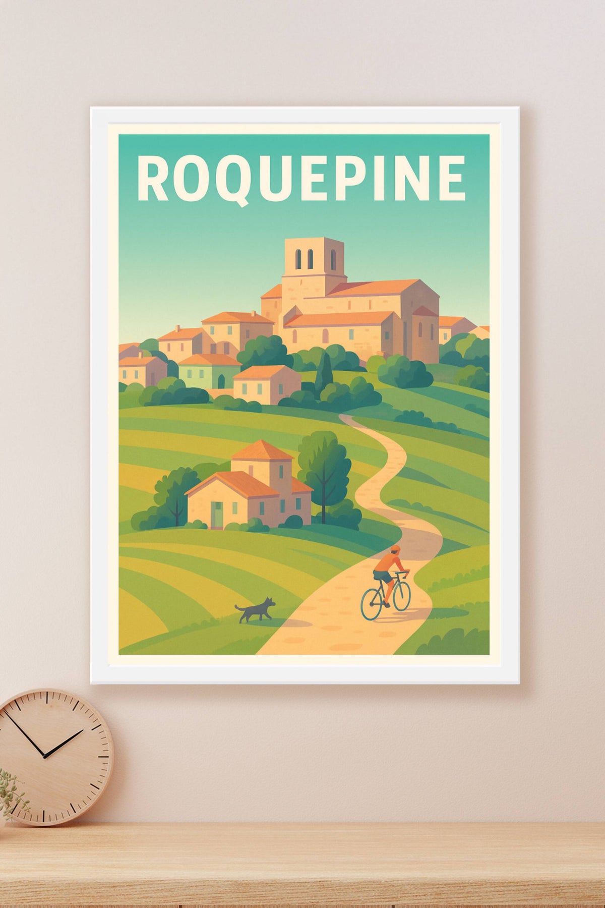 Affiche Roquepine — Balade paisible au cœur de la campagne · poster d'art de Roquepine