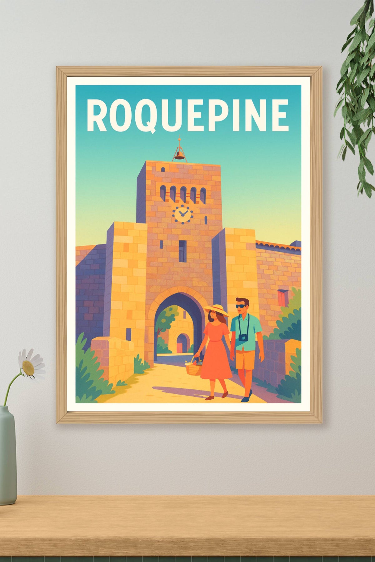Affiche Roquepine — Escapade Historique en Provence · poster d'art de Roquepine