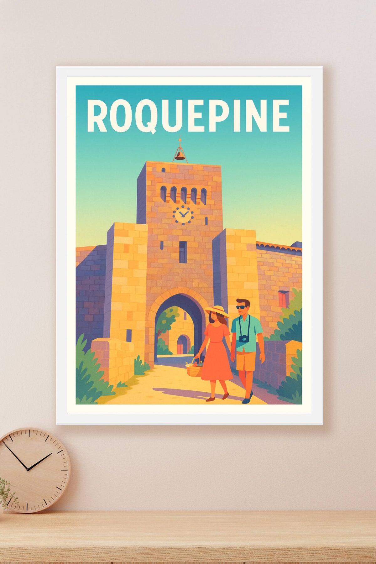 Affiche Roquepine — Escapade Historique en Provence · poster d'art de Roquepine
