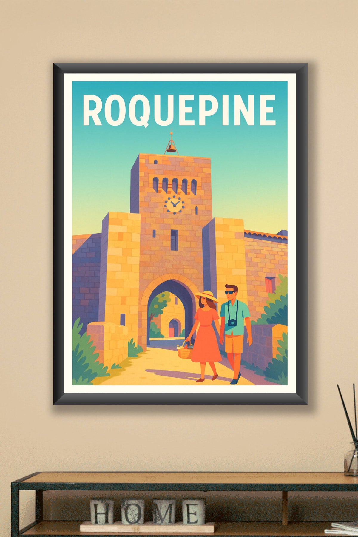 Affiche Roquepine — Escapade Historique en Provence · poster d'art de Roquepine