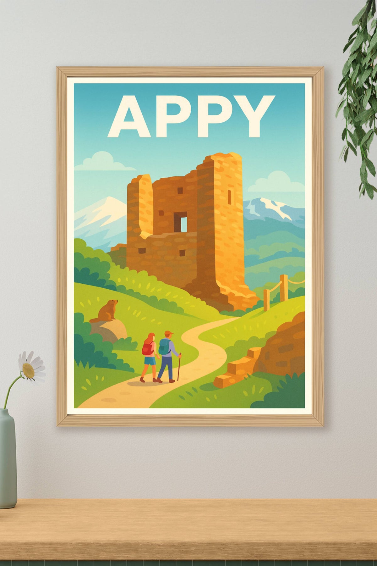 Affiche Appy — Évasion au cœur des ruines emblématiques · poster d'art de Appy