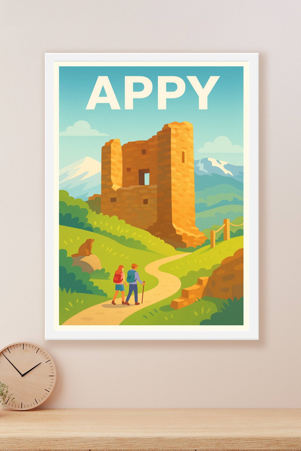 Affiche Appy — Évasion au cœur des ruines emblématiques · poster d'art de Appy
