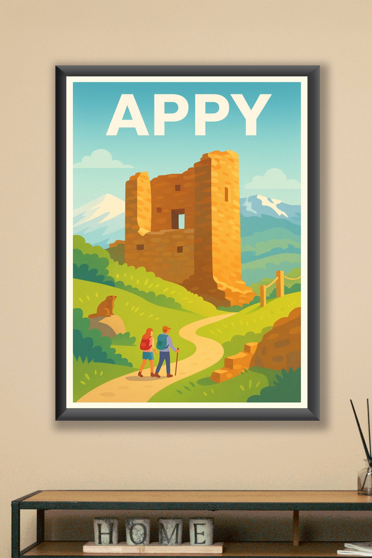 Affiche Appy — Évasion au cœur des ruines emblématiques · poster d'art de Appy