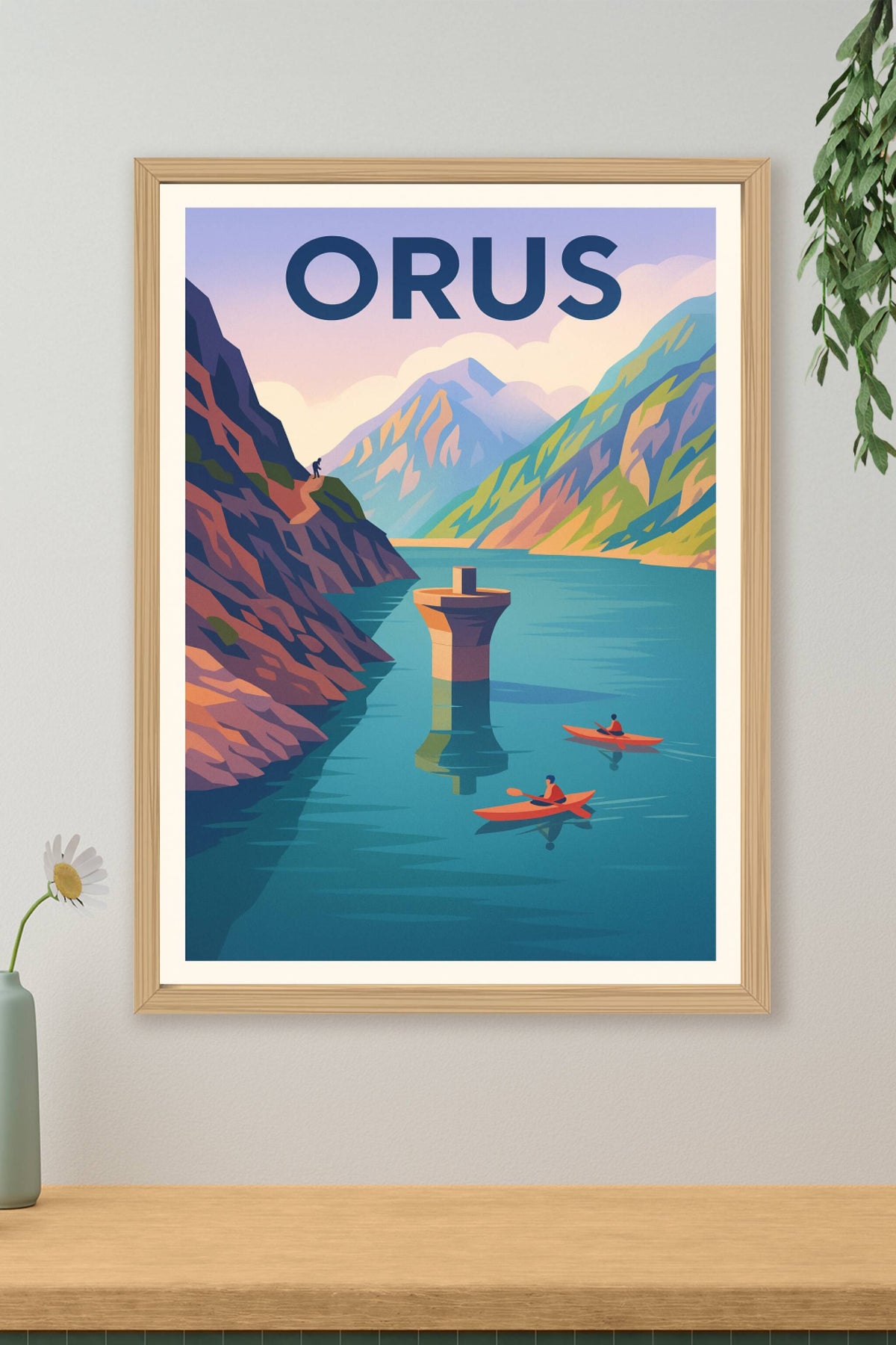 Affiche Orus — Escapade nature et aventure au cœur des montagnes · poster d'art de Orus