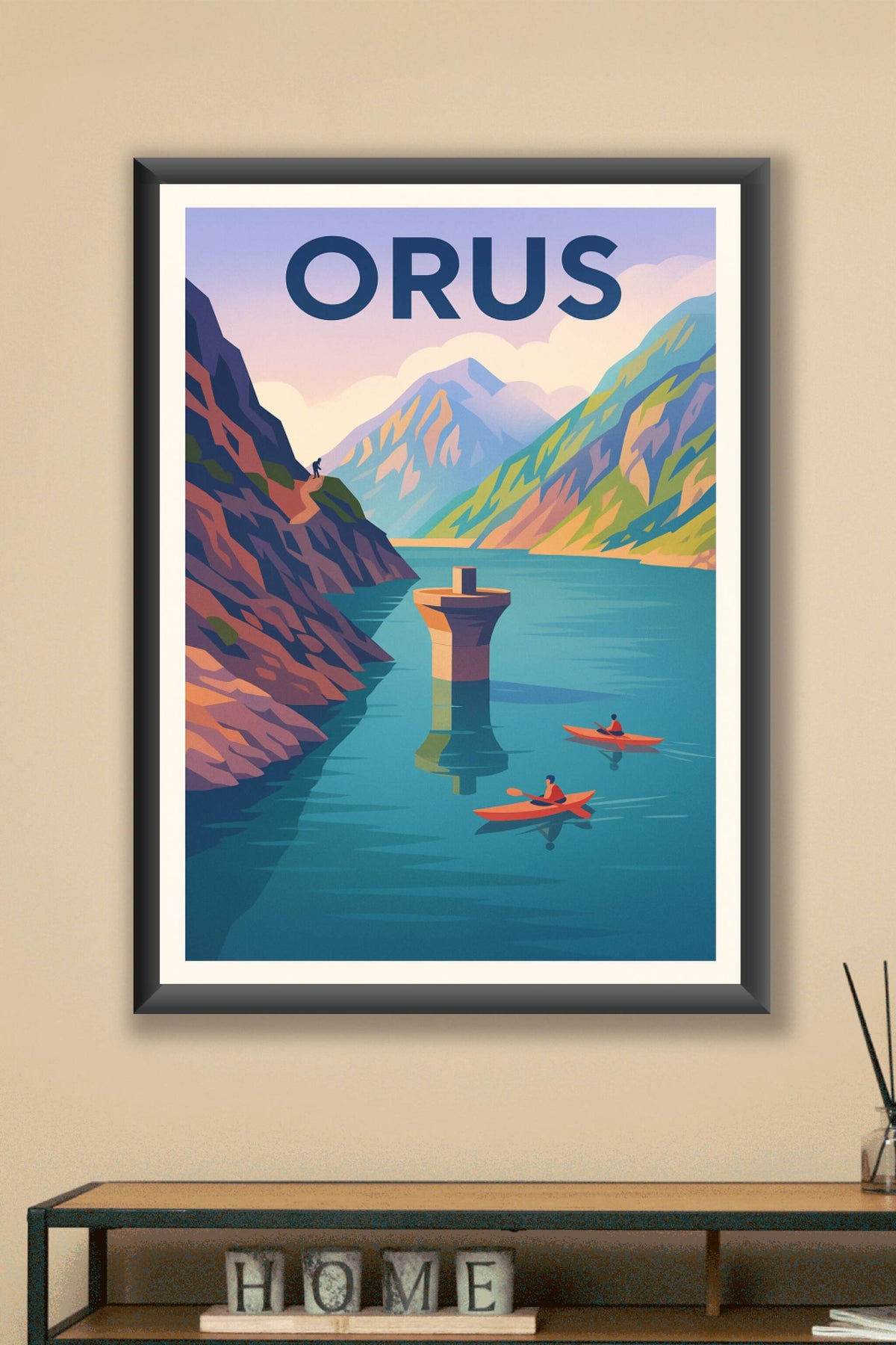 Affiche Orus — Escapade nature et aventure au cœur des montagnes · poster d'art de Orus