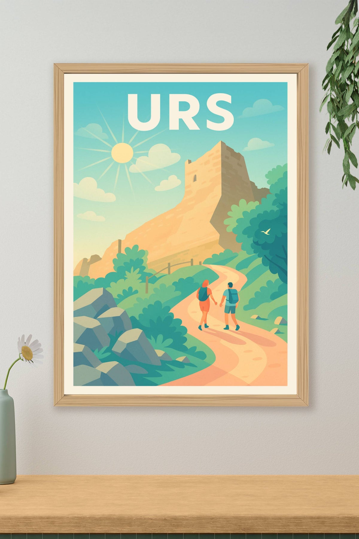 Affiche Urs — Balade sous le soleil d'été · poster d'art de Urs