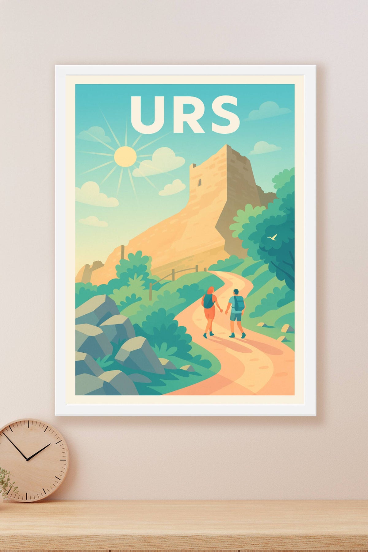 Affiche Urs — Balade sous le soleil d'été · poster d'art de Urs