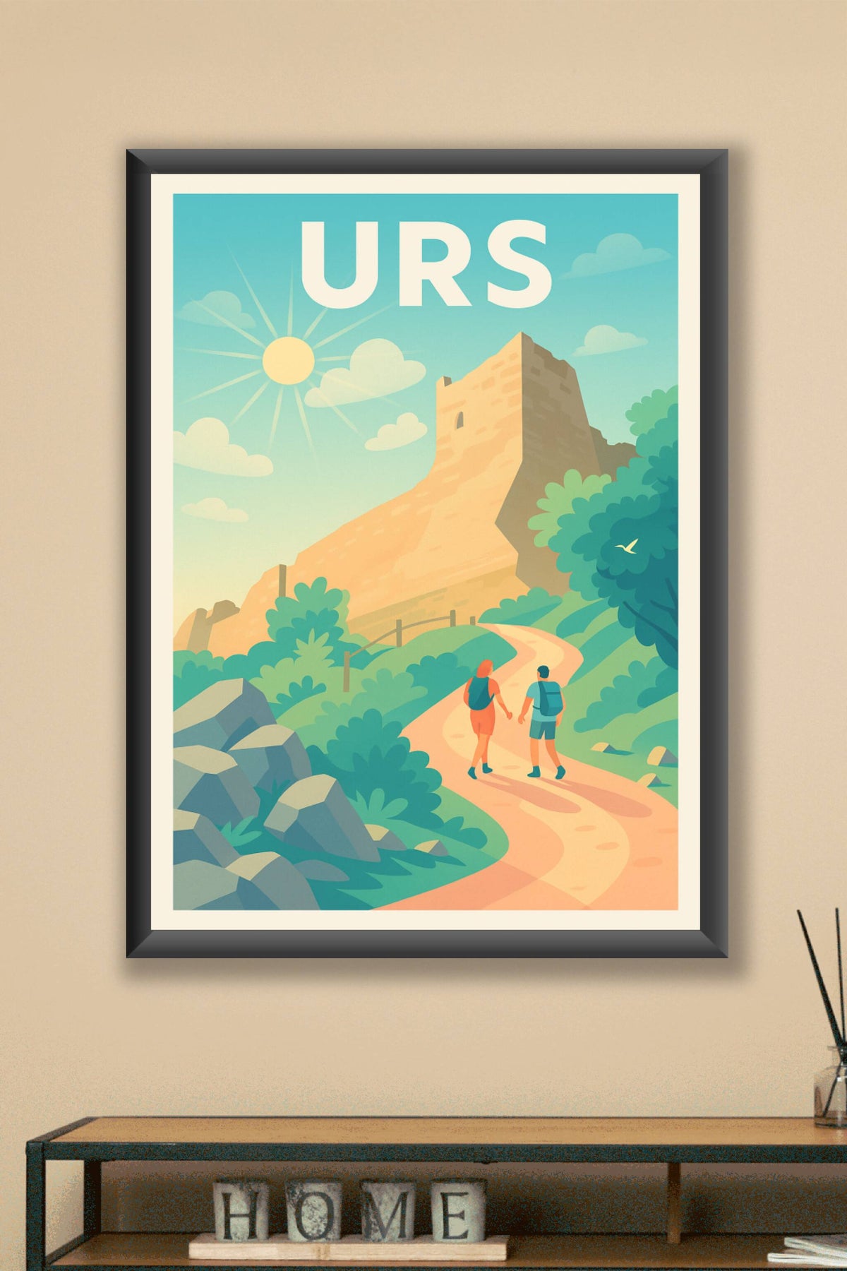 Affiche Urs — Balade sous le soleil d'été · poster d'art de Urs