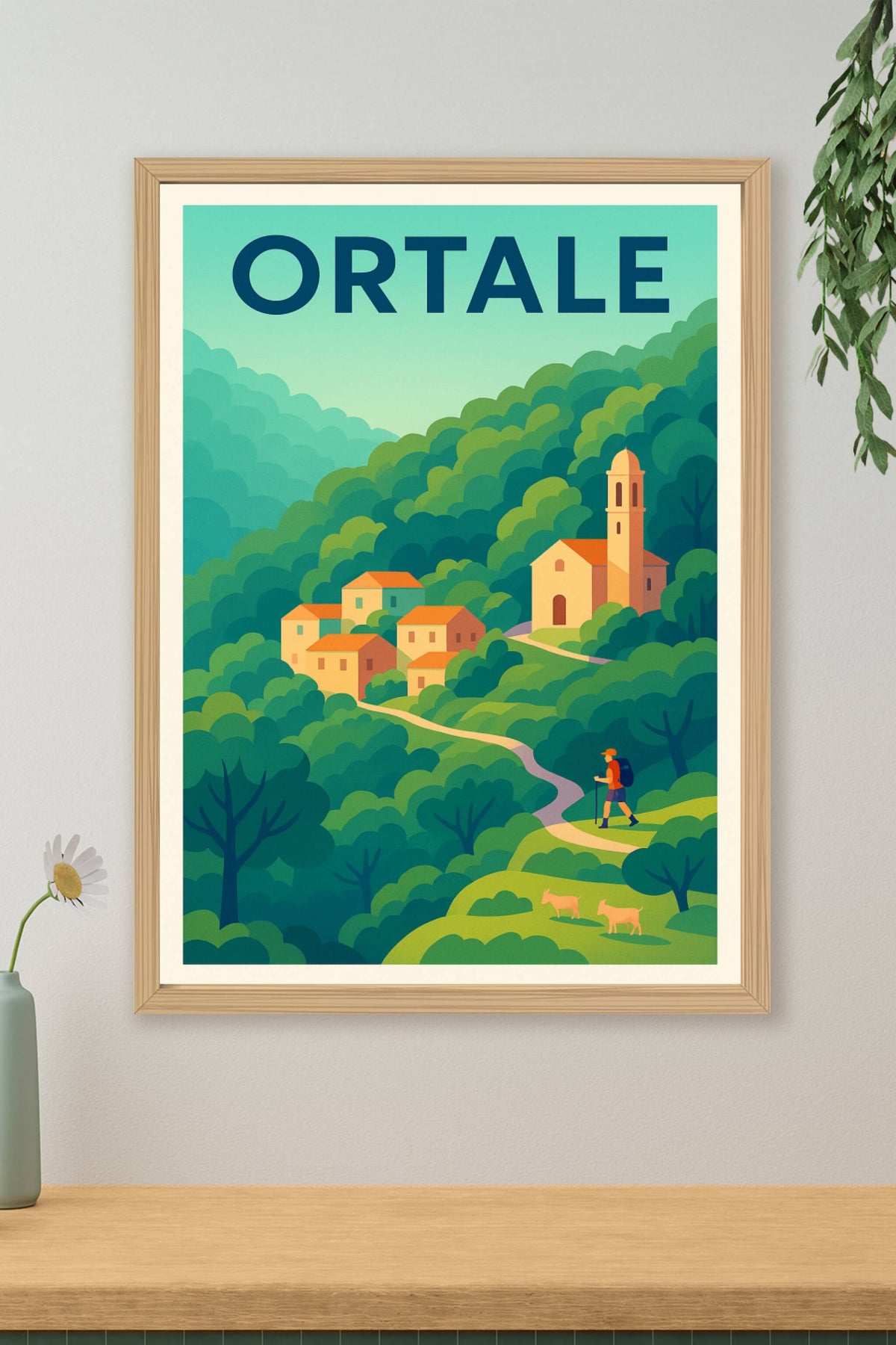 Affiche Portale — Escapade nature et village pittoresque · poster d'art de Portale