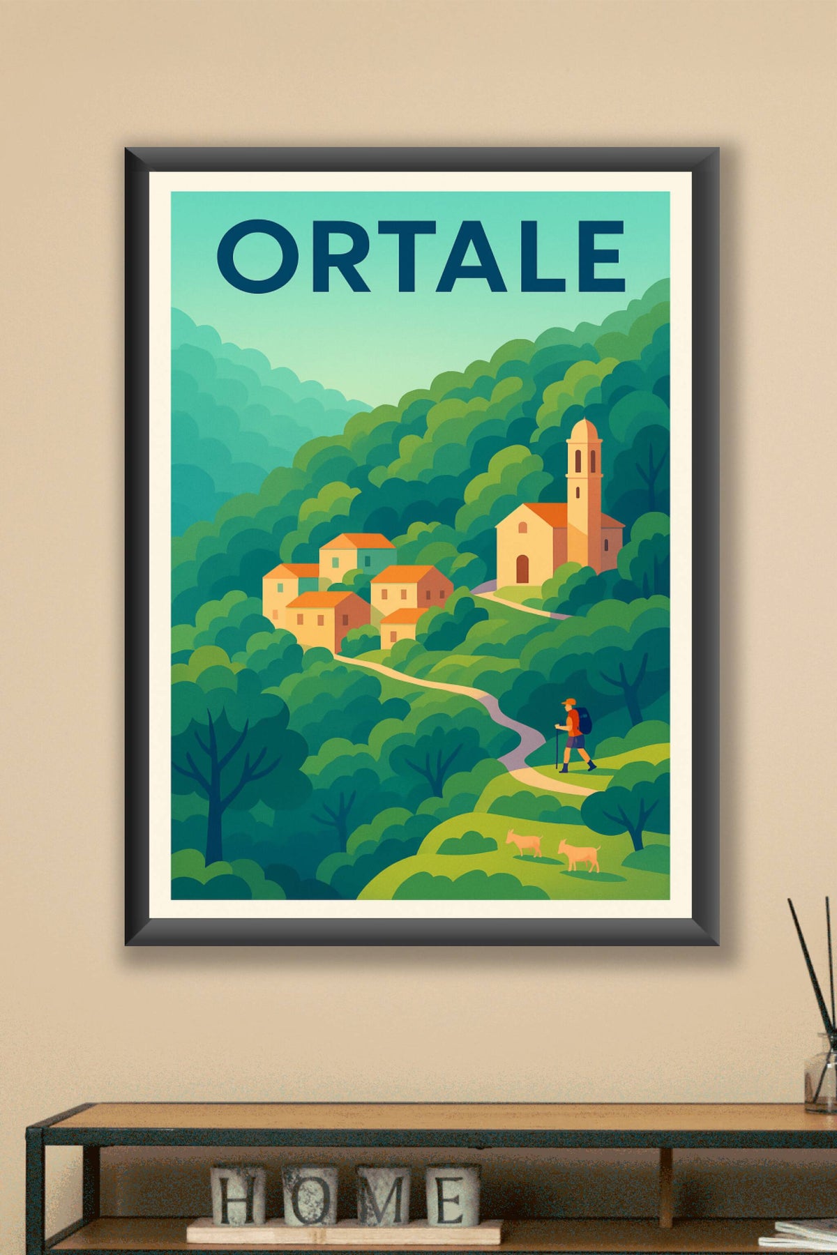 Affiche Portale — Escapade nature et village pittoresque · poster d'art de Portale