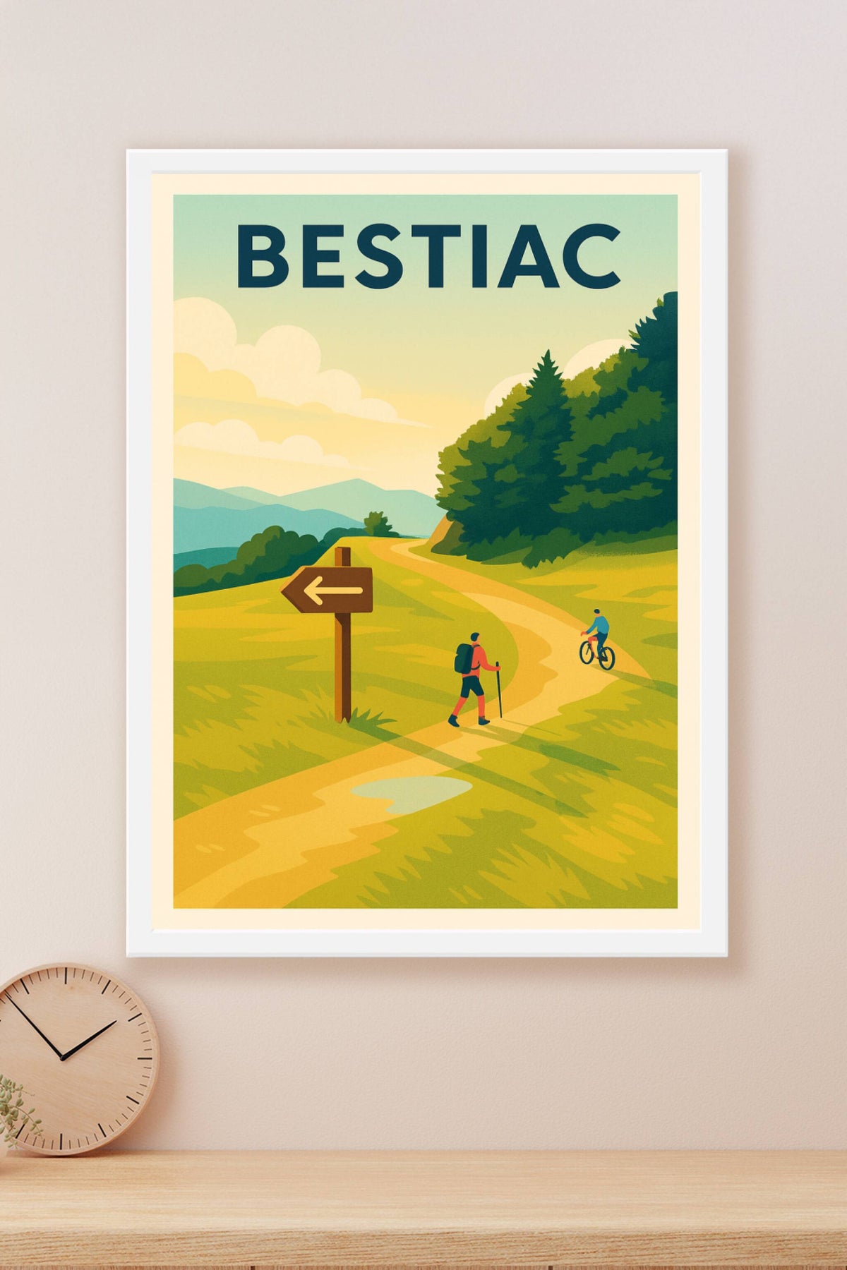 Affiche Bestiac — Évasion et nature à chaque pas · poster d'art de Bestiac