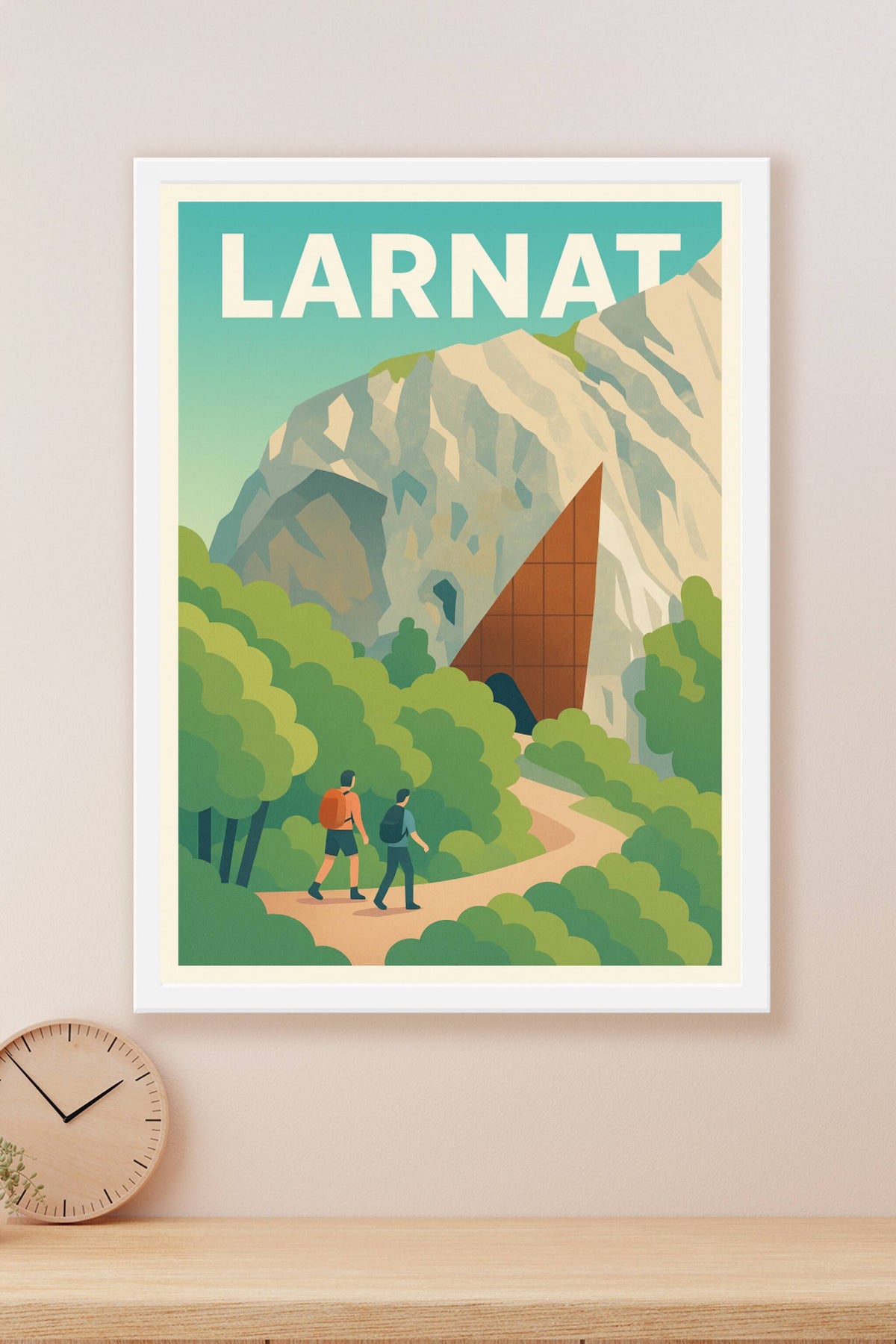 Affiche Larnat — Exploration au cœur des montagnes · poster d'art de Larnat