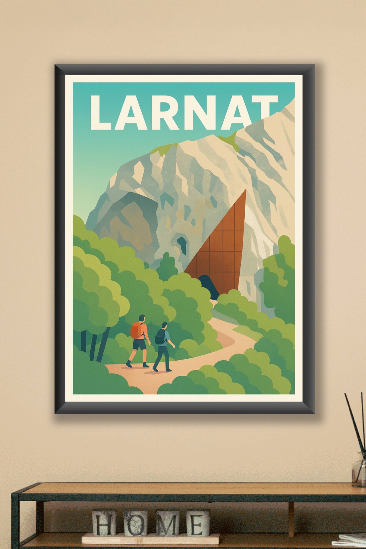 Affiche Larnat — Exploration au cœur des montagnes · poster d'art de Larnat