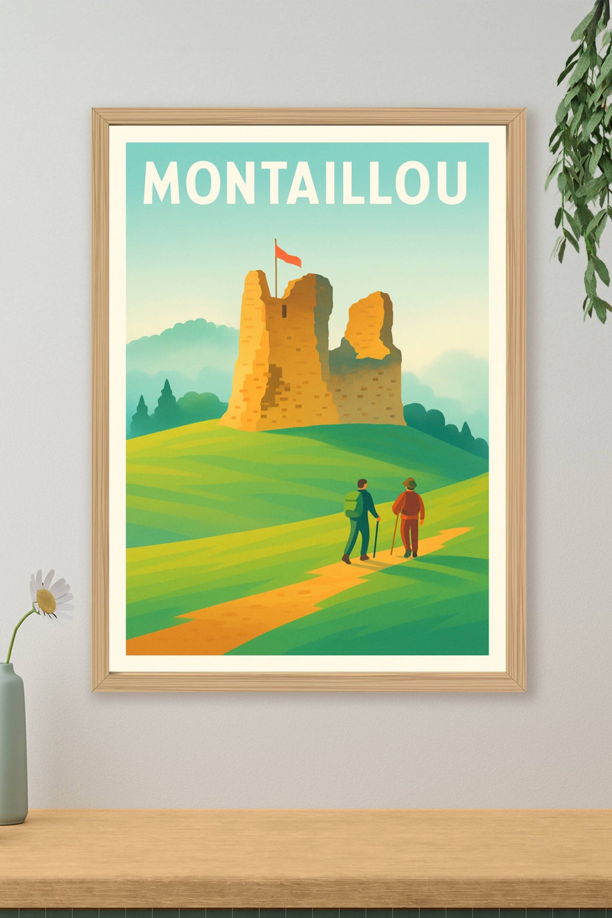 Affiche Montaillou — Escapade au cœur de l'histoire médiévale · poster d'art de Montaillou