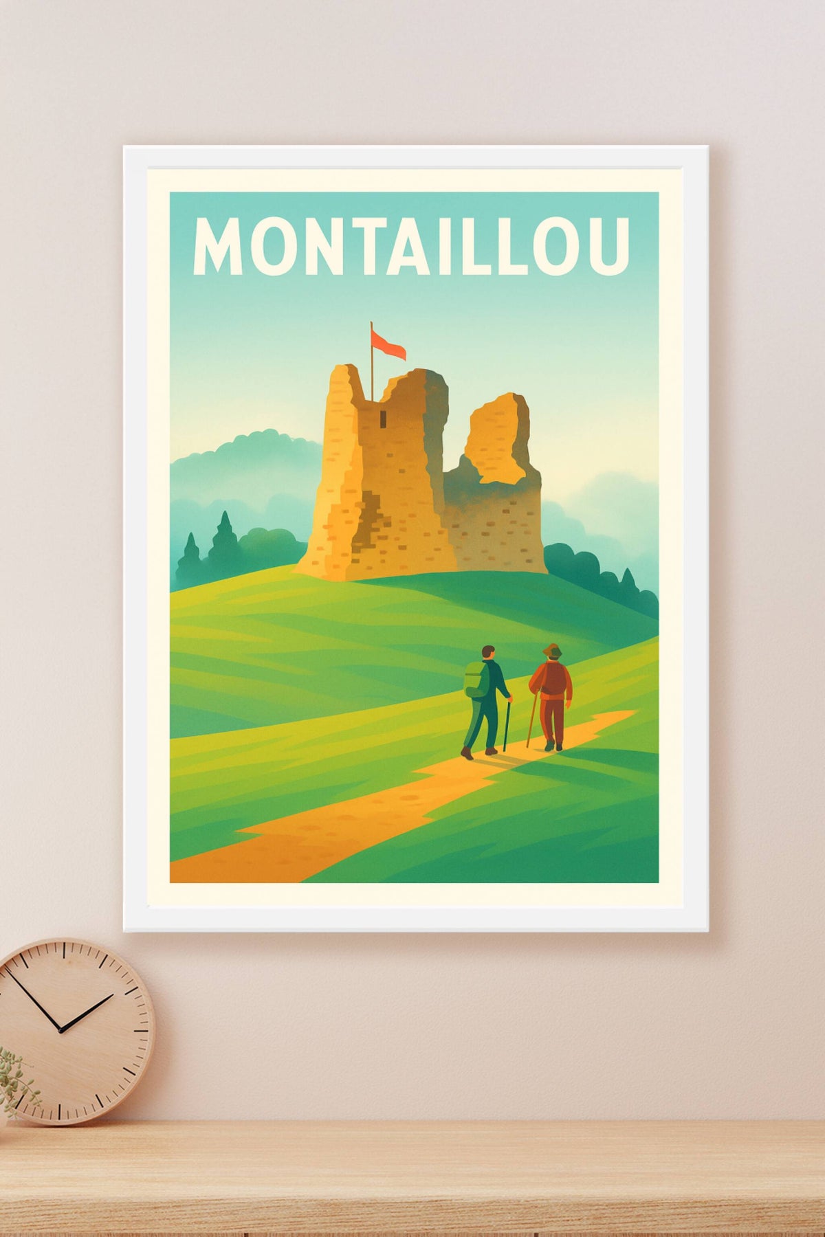 Affiche Montaillou — Escapade au cœur de l'histoire médiévale · poster d'art de Montaillou