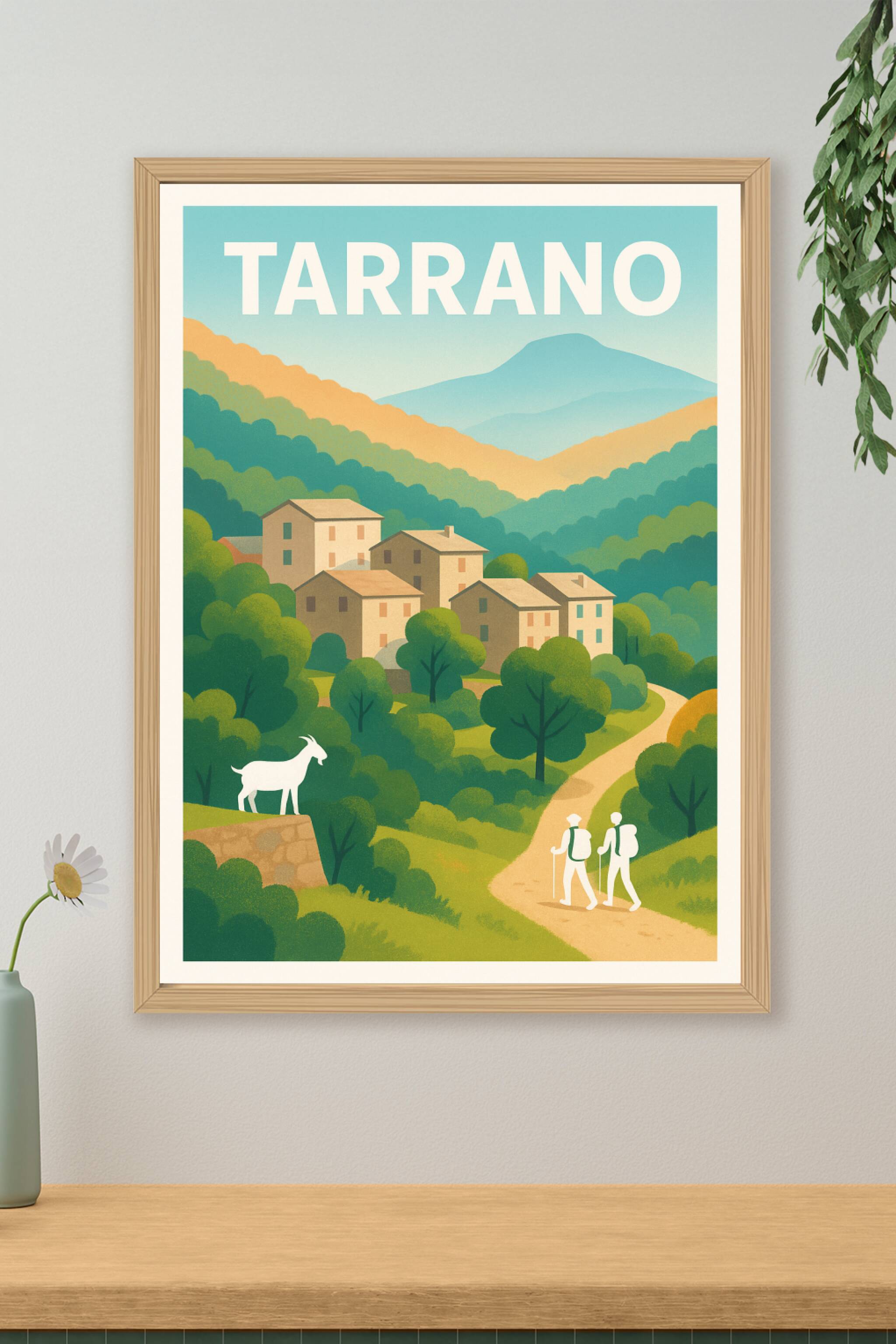 Affiche de Tarrano - Invitation à la randonnée au cœur de la nature