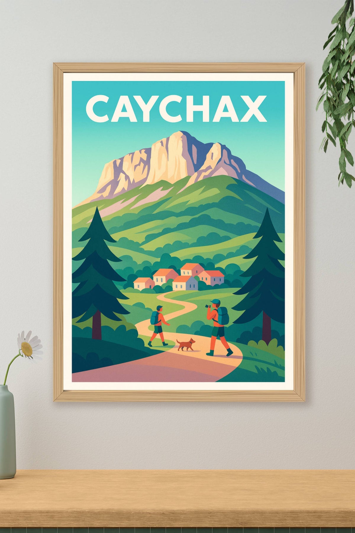 Affiche Caychax — Invitation à l'aventure en pleine nature · poster d'art de Caychax