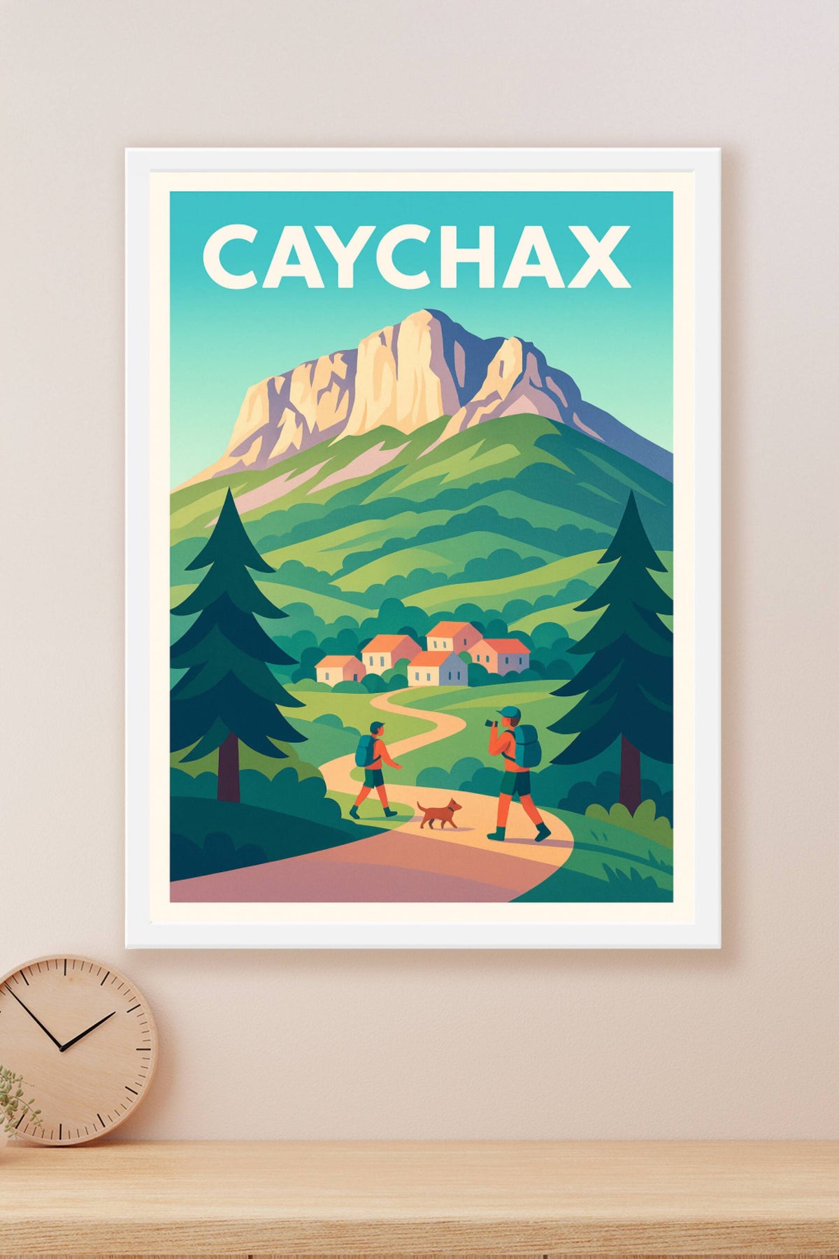 Affiche Caychax — Invitation à l'aventure en pleine nature · poster d'art de Caychax