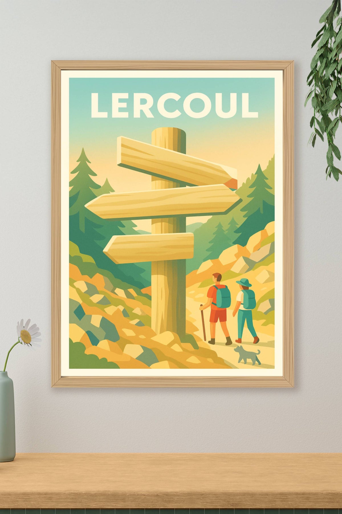Affiche Lercoul — Aventure et nature au cœur des Pyrénées · poster d'art de Lercoul