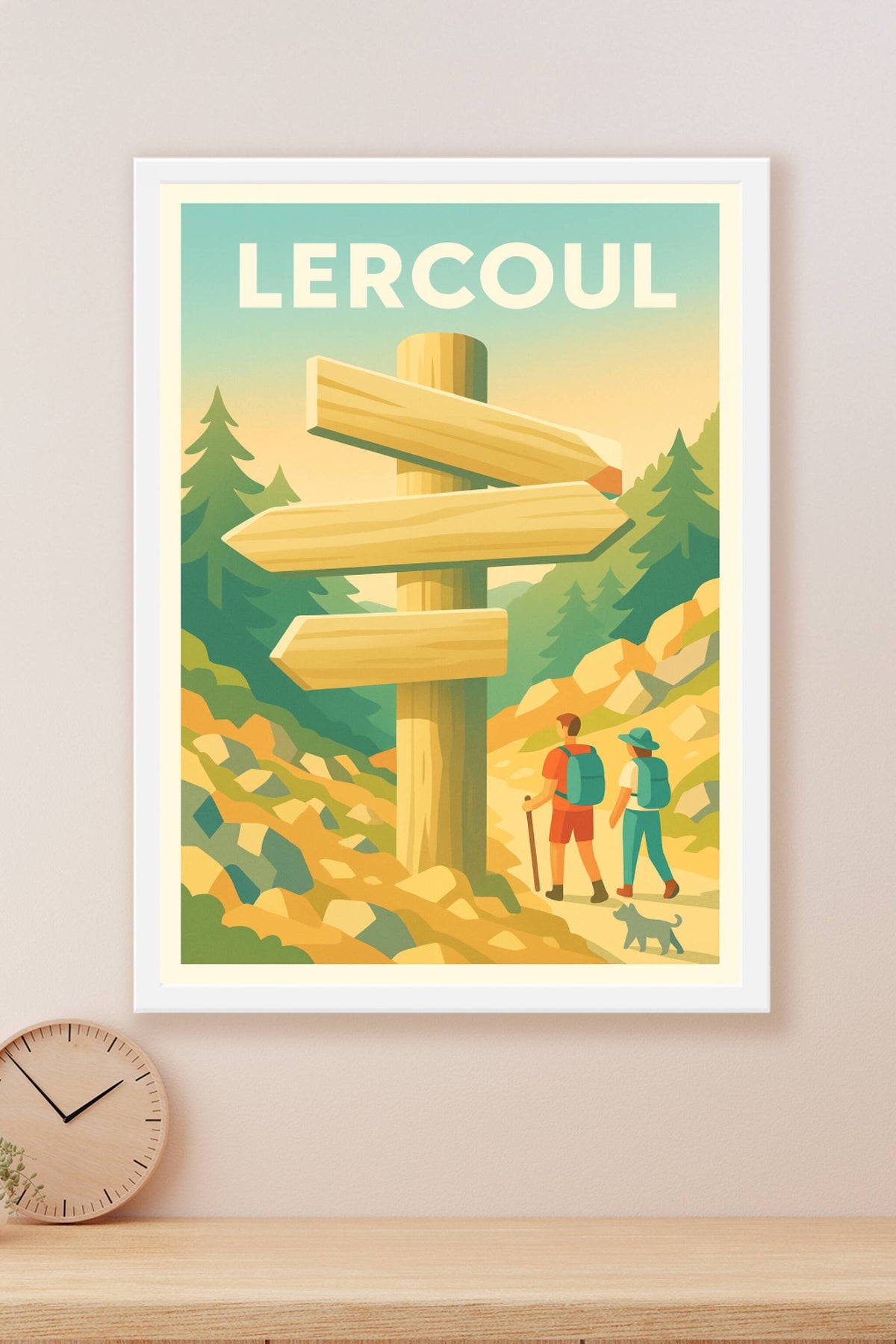 Affiche Lercoul — Aventure et nature au cœur des Pyrénées · poster d'art de Lercoul