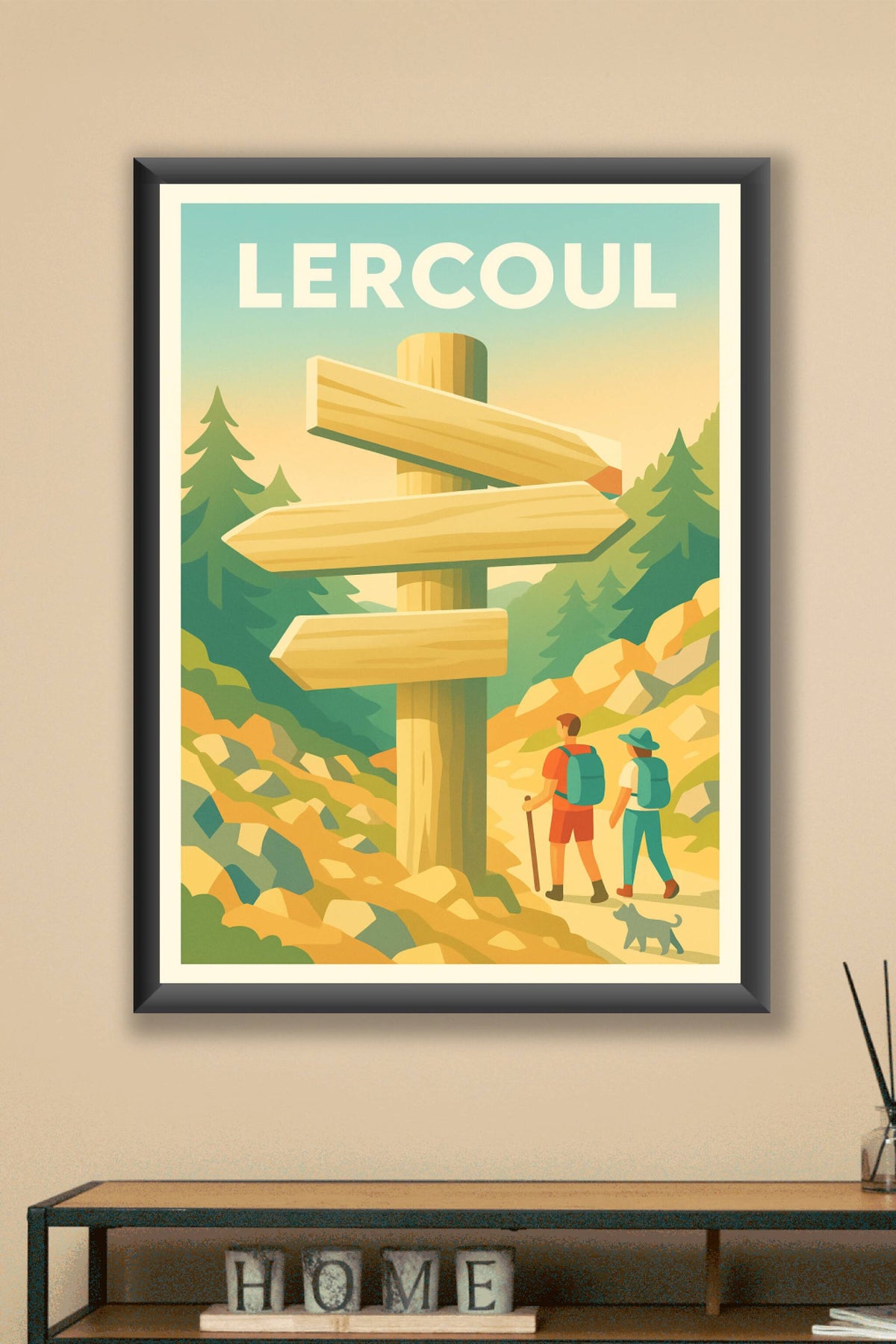 Affiche Lercoul — Aventure et nature au cœur des Pyrénées · poster d'art de Lercoul