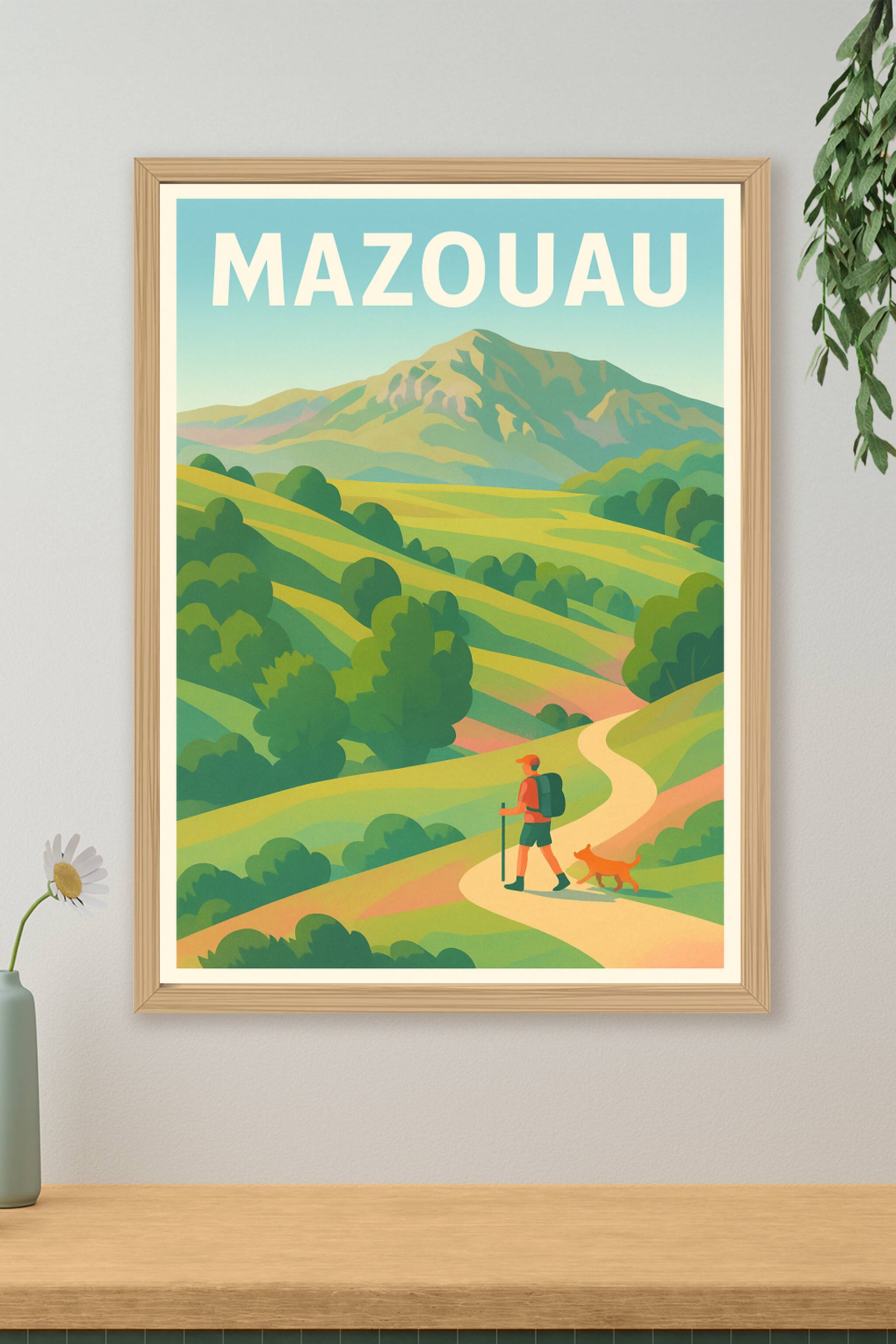 Affiche de Mazouau - Évasion nature et randonnée