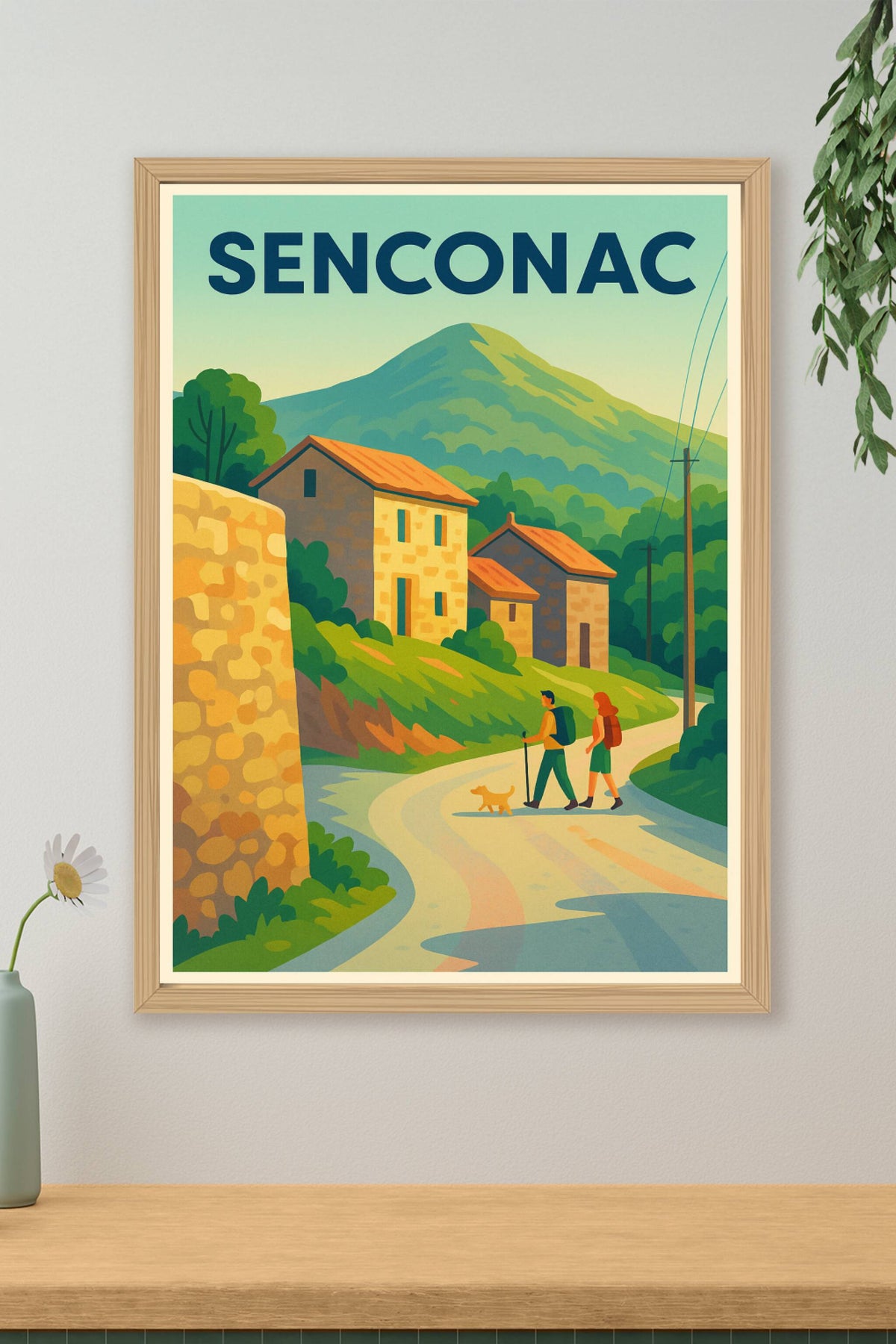 Affiche Senconac — Randonnée et nature préservée · poster d'art de Senconac