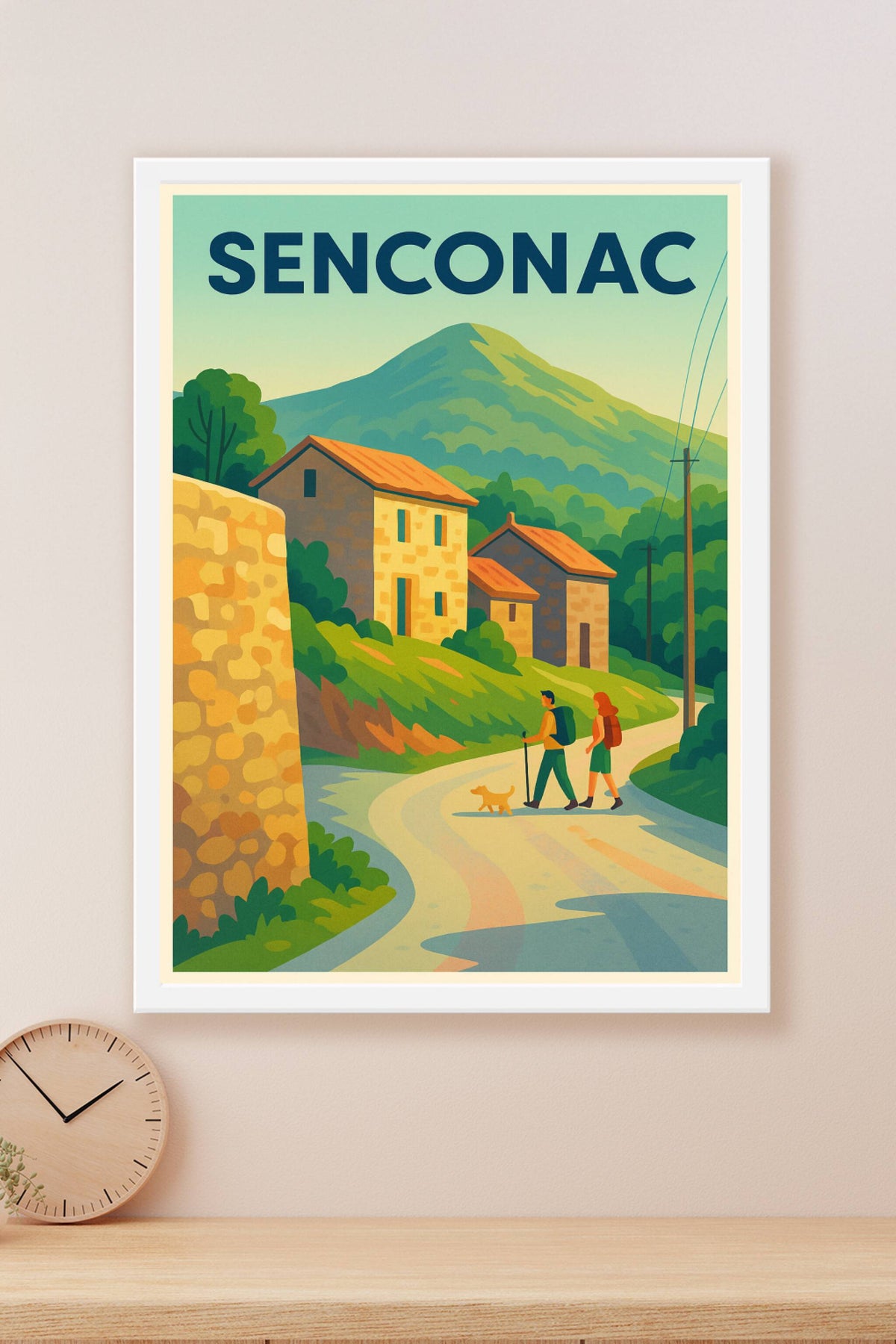 Affiche Senconac — Randonnée et nature préservée · poster d'art de Senconac