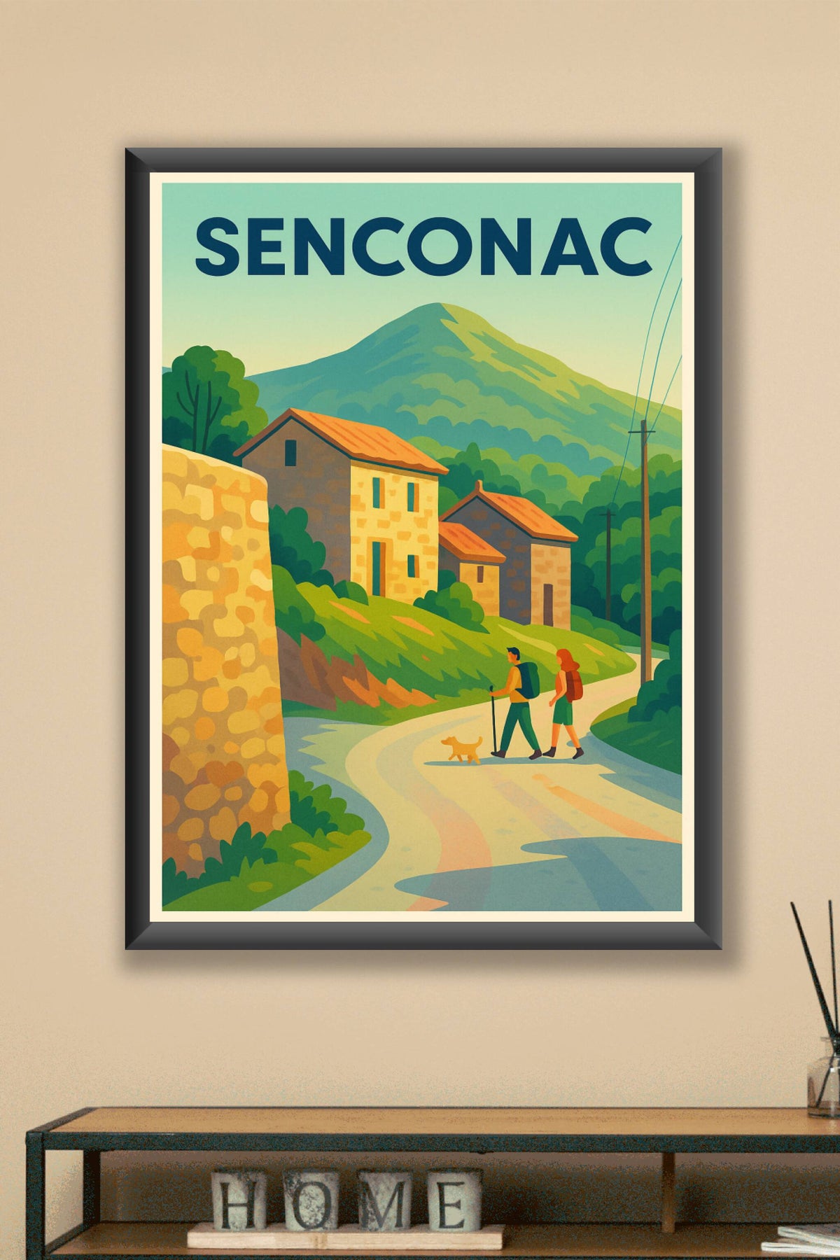 Affiche Senconac — Randonnée et nature préservée · poster d'art de Senconac