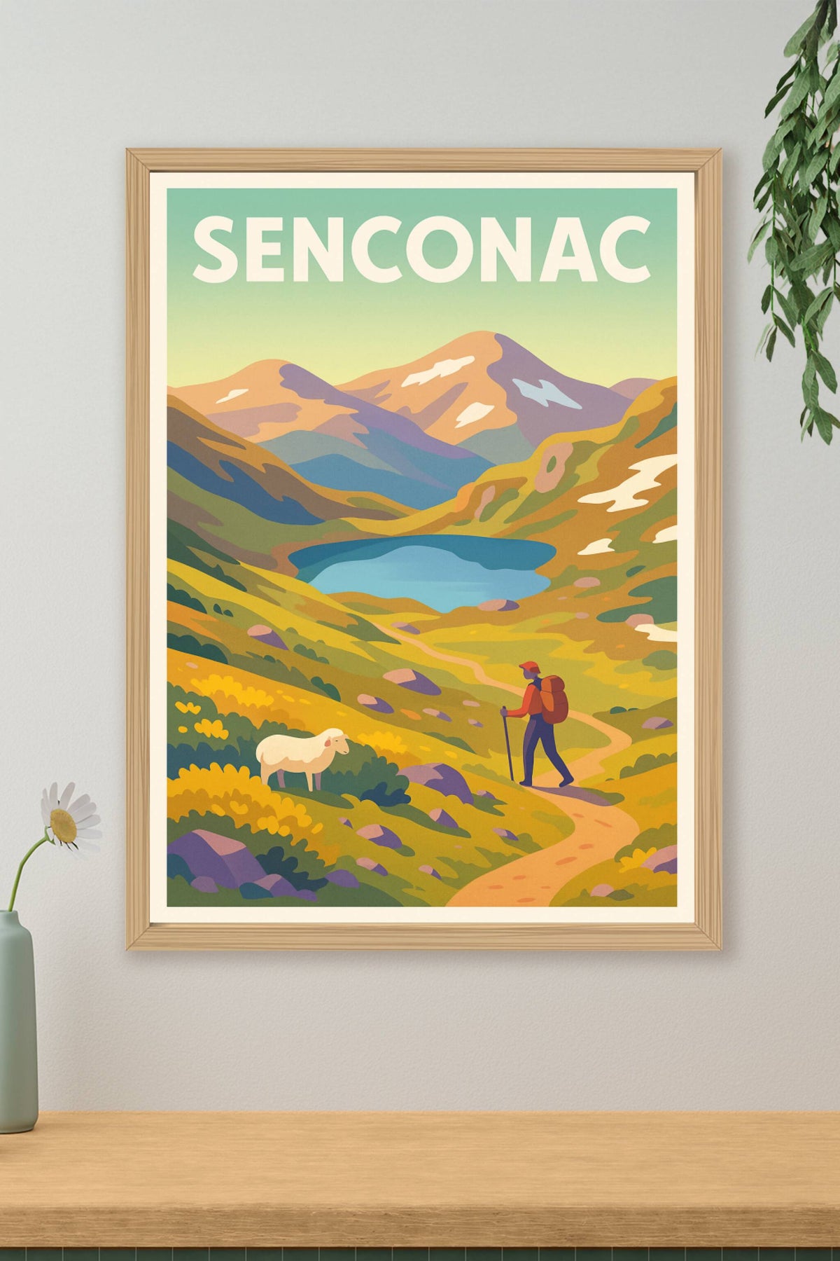 Affiche Senconac — Échappée nature en montagne · poster d'art de Senconac