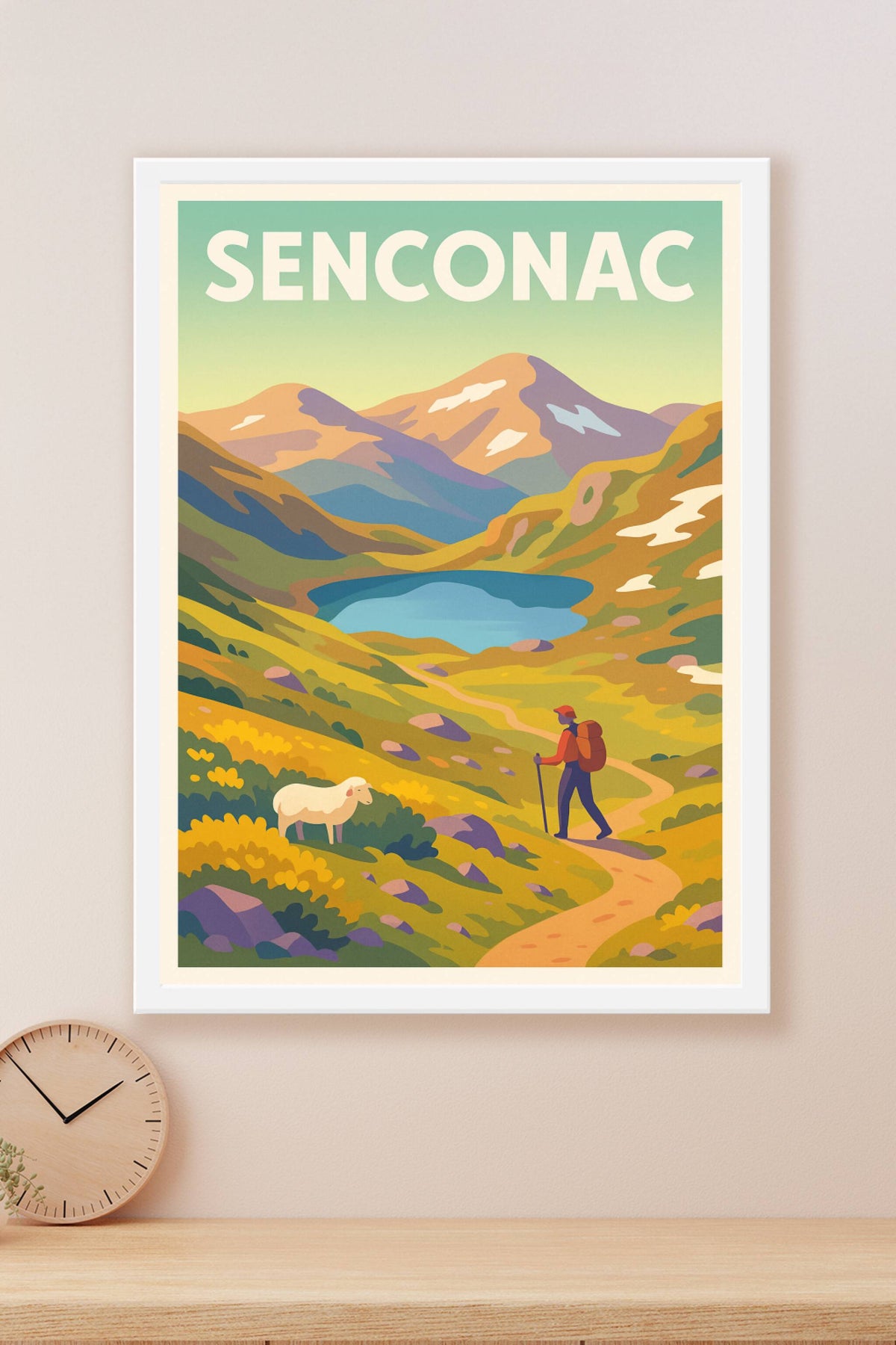Affiche Senconac — Échappée nature en montagne · poster d'art de Senconac