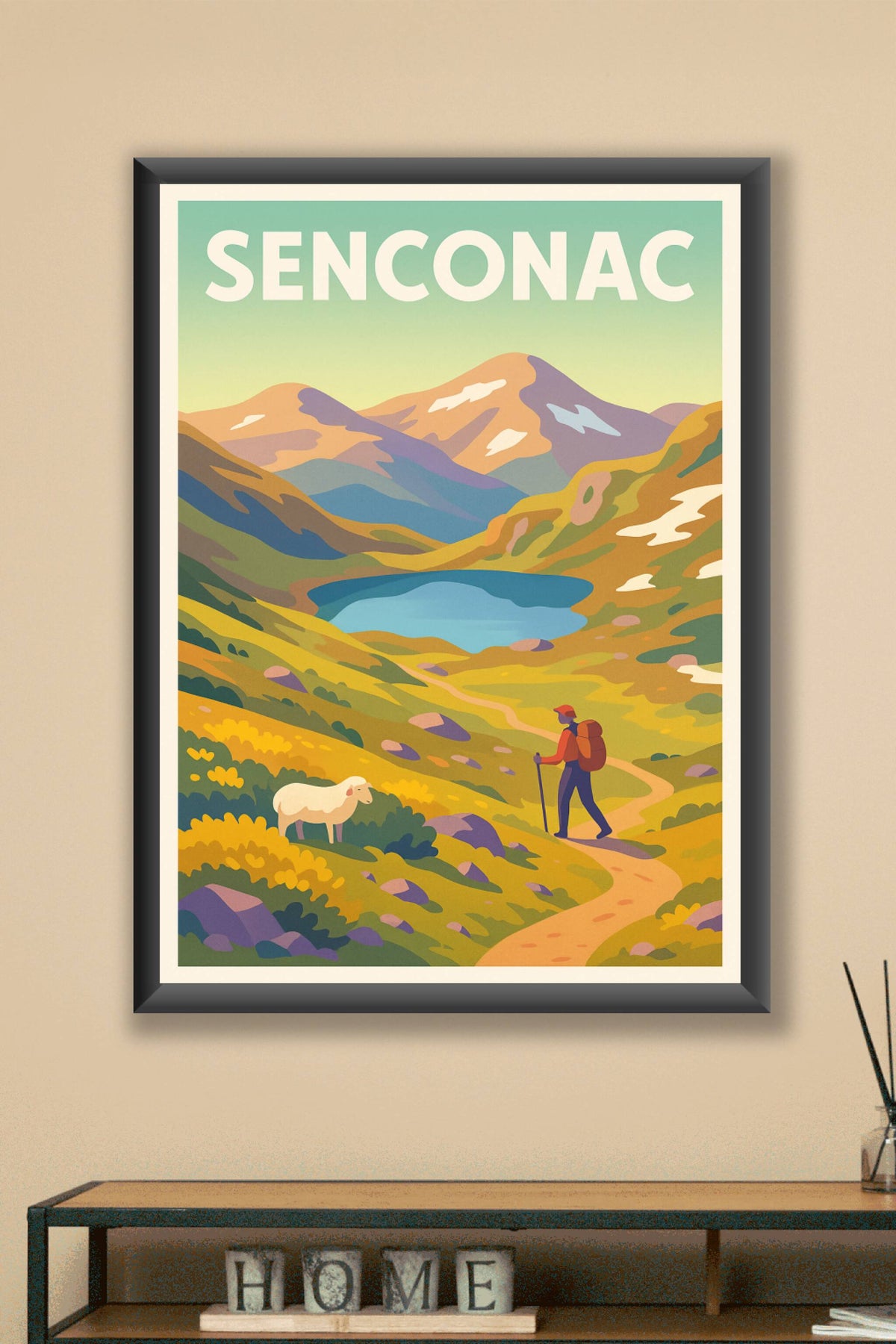Affiche Senconac — Échappée nature en montagne · poster d'art de Senconac
