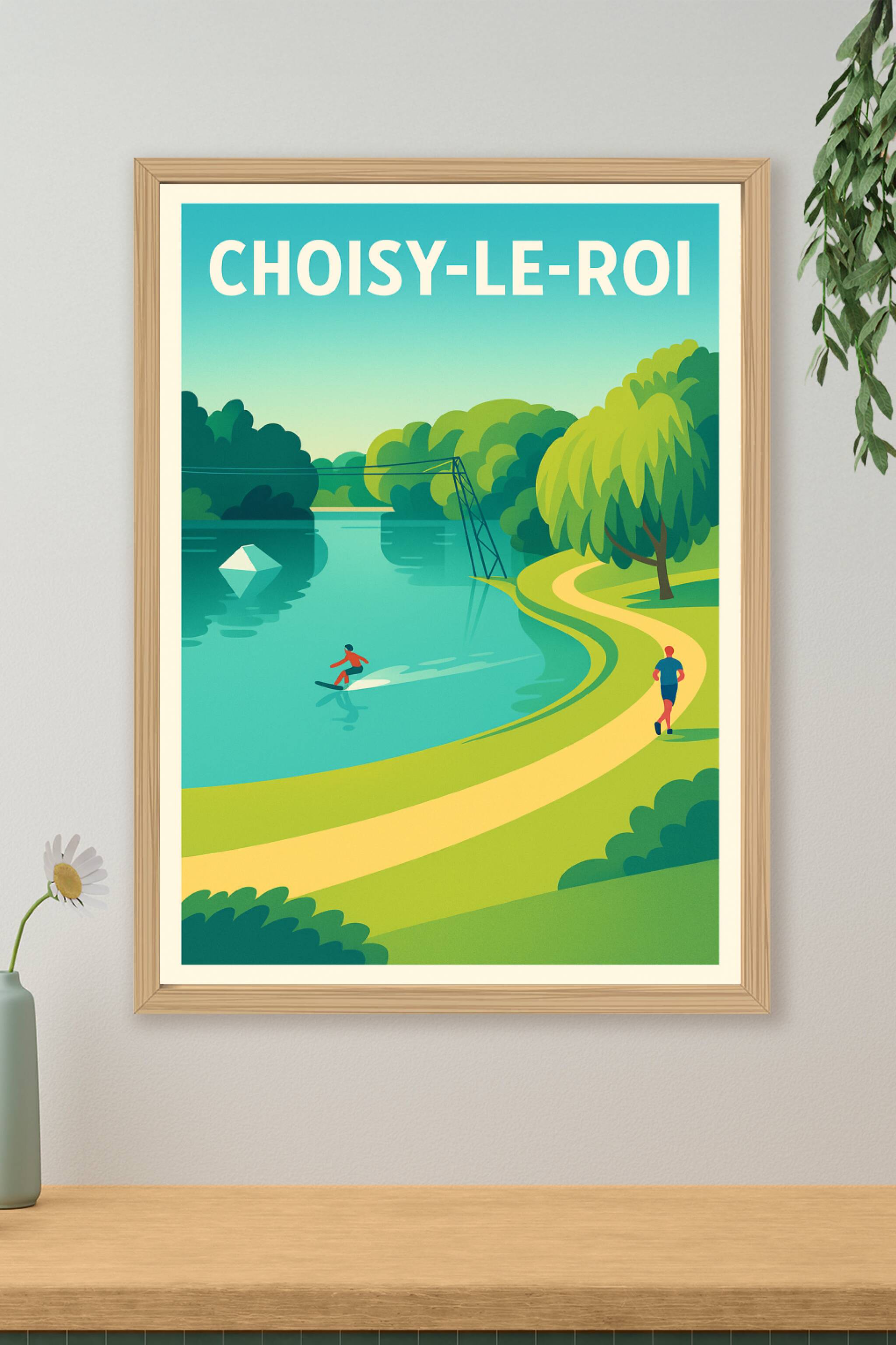 Affiche de Choisy-le-Roi - Nature et loisirs au bord de l'eau